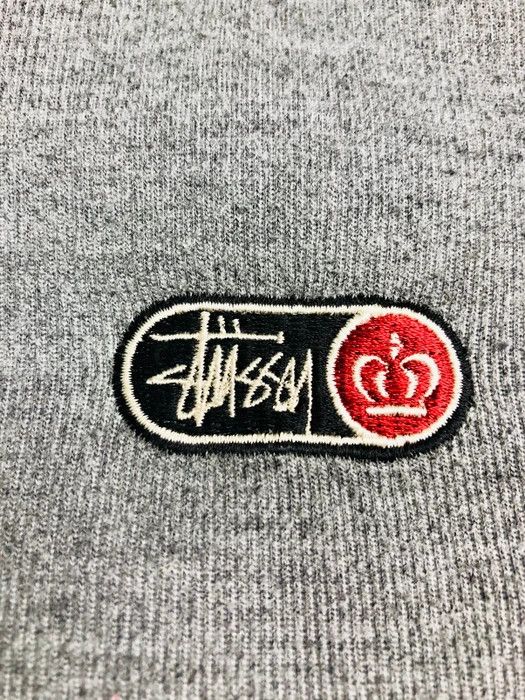 Stussy × Vintage Rare🔥Stussy Crown Embroidery Logo Sweatshirt Size US XL / EU 56 / 4 - 2 Thumbnail