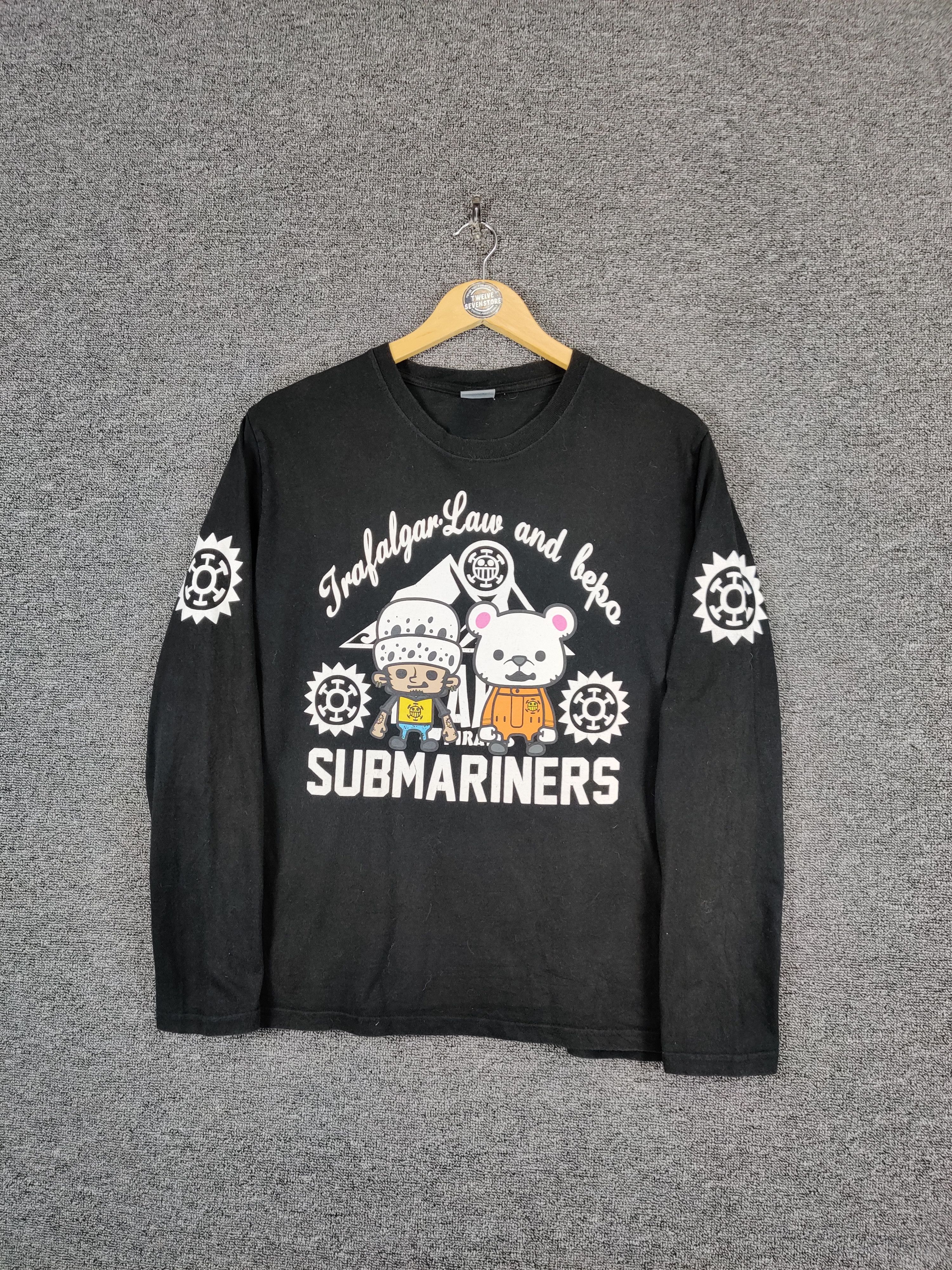 One Piece Vintage One Piece Submariners Anime Long Sleeve Tee Tshirt Size US L / EU 52-54 / 3 - 2 Thumbnail