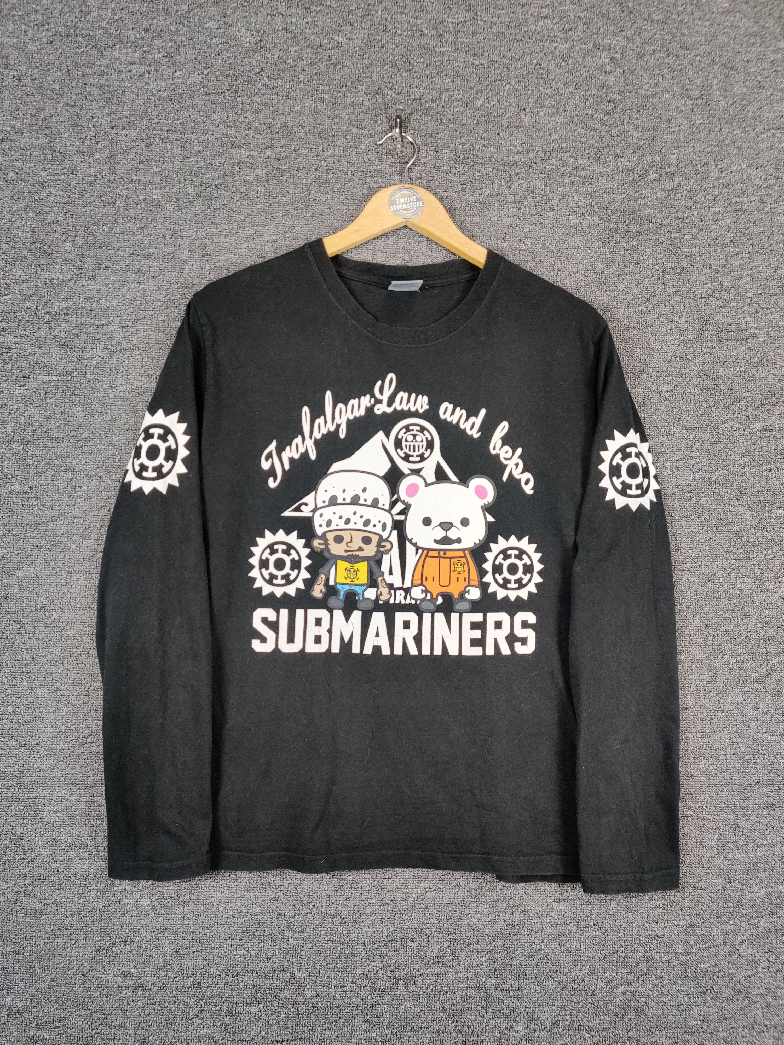 One Piece Vintage One Piece Submariners Anime Long Sleeve Tee Tshirt Size US L / EU 52-54 / 3 - 1 Thumbnail