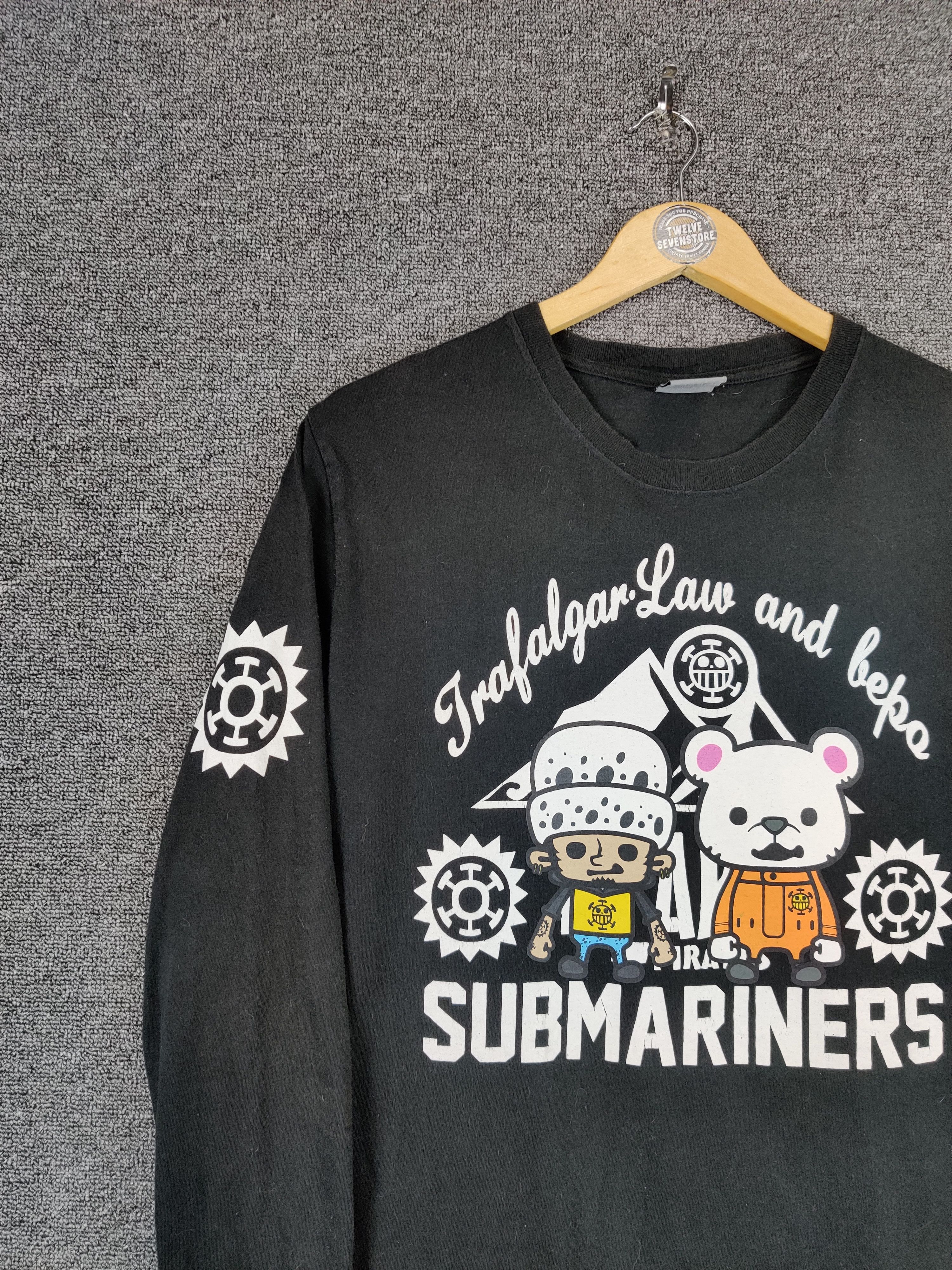 One Piece Vintage One Piece Submariners Anime Long Sleeve Tee Tshirt Size US L / EU 52-54 / 3 - 4 Thumbnail