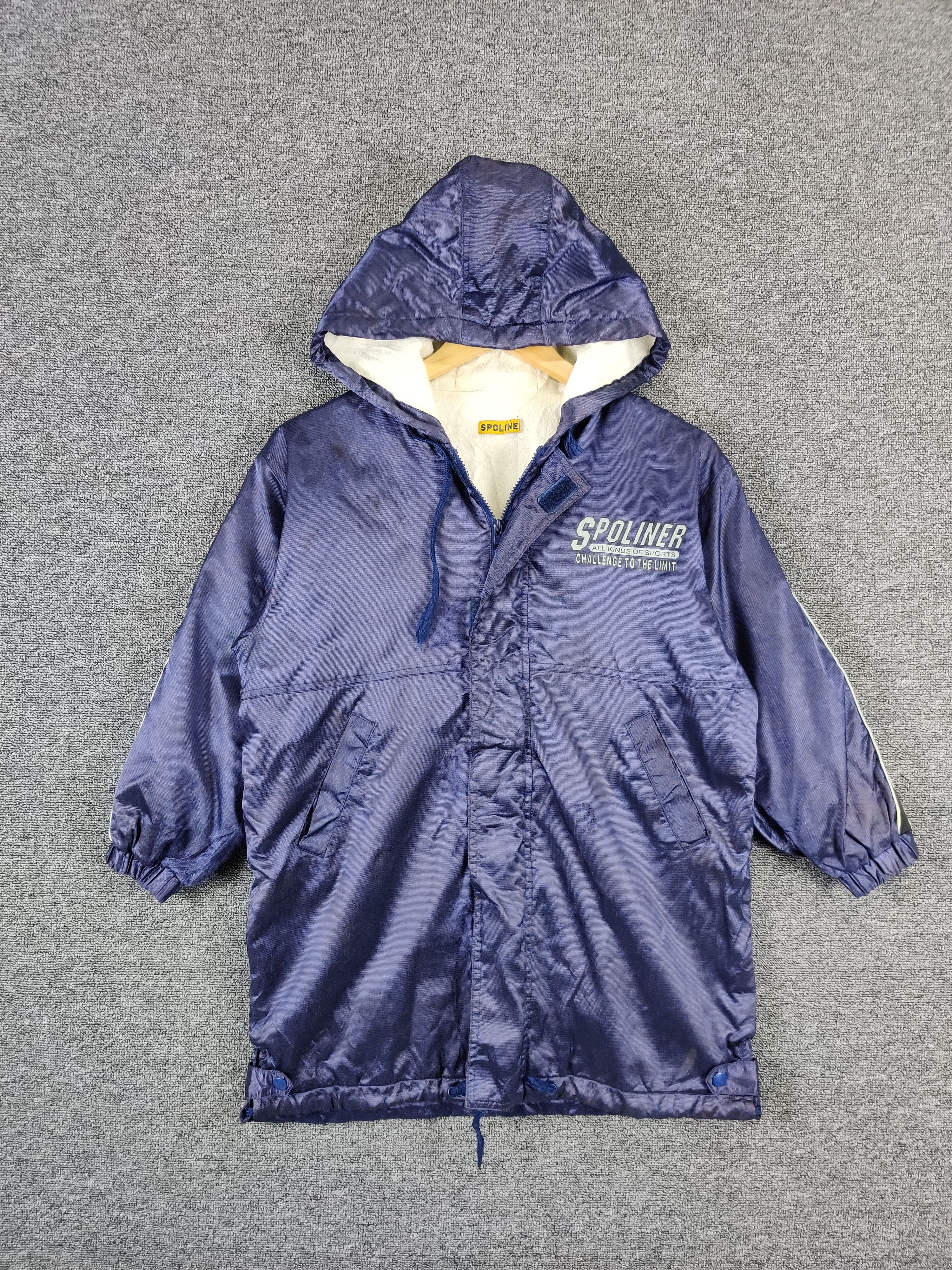 Vintage Japanese Brand Spoliner Sherpa Hoodie Jacket