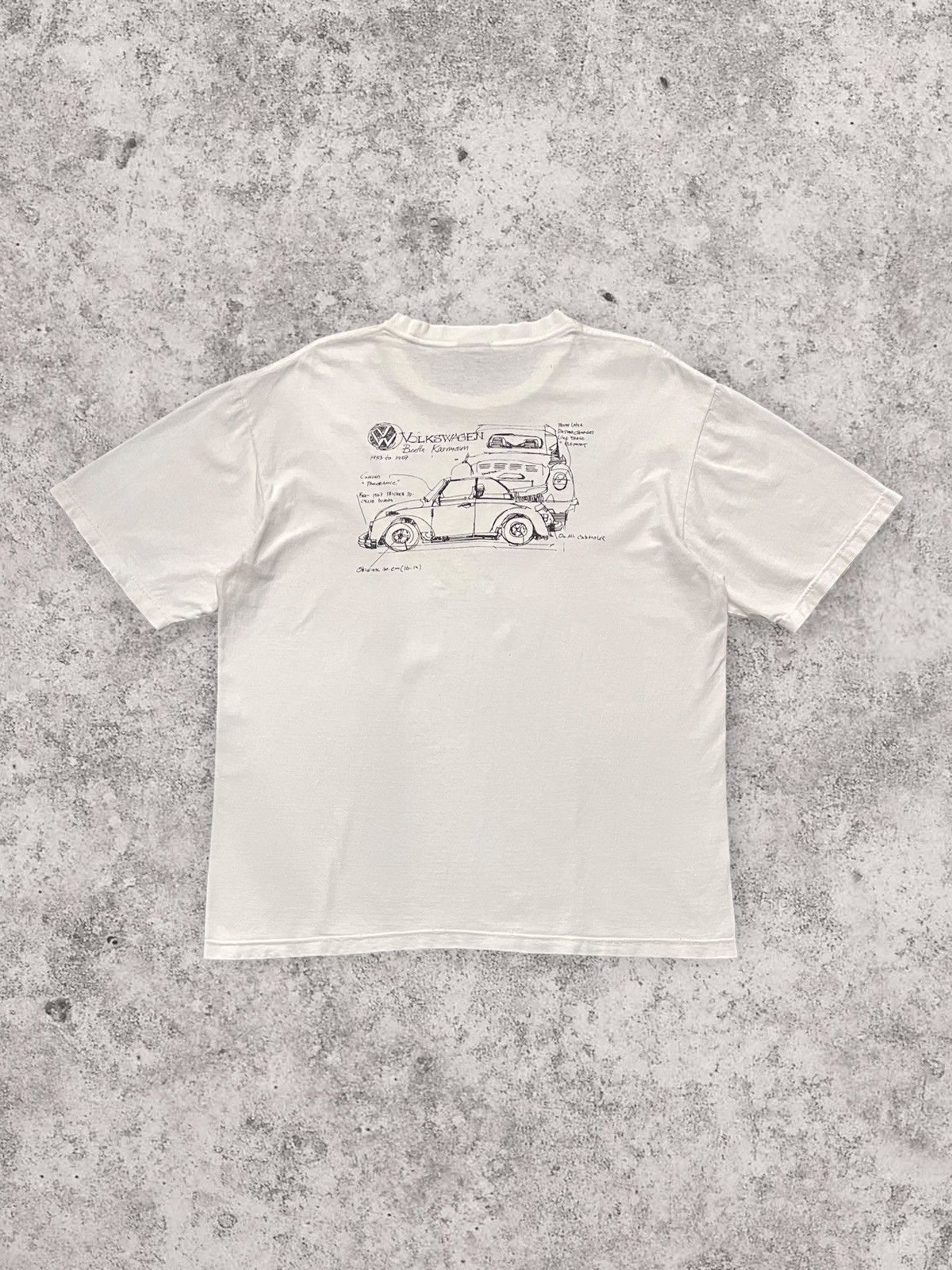 Vintage Rare Vintage 90s Volkswagen Beetle Convertible Photo Tshirt Size US XL / EU 56 / 4 - 2 Thumbnail
