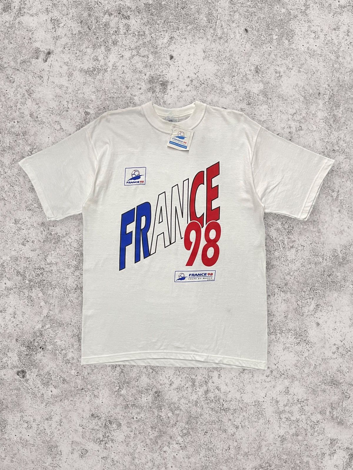 Vintage 1998 Fifa World Cup Coupe De Monde France Tshirt