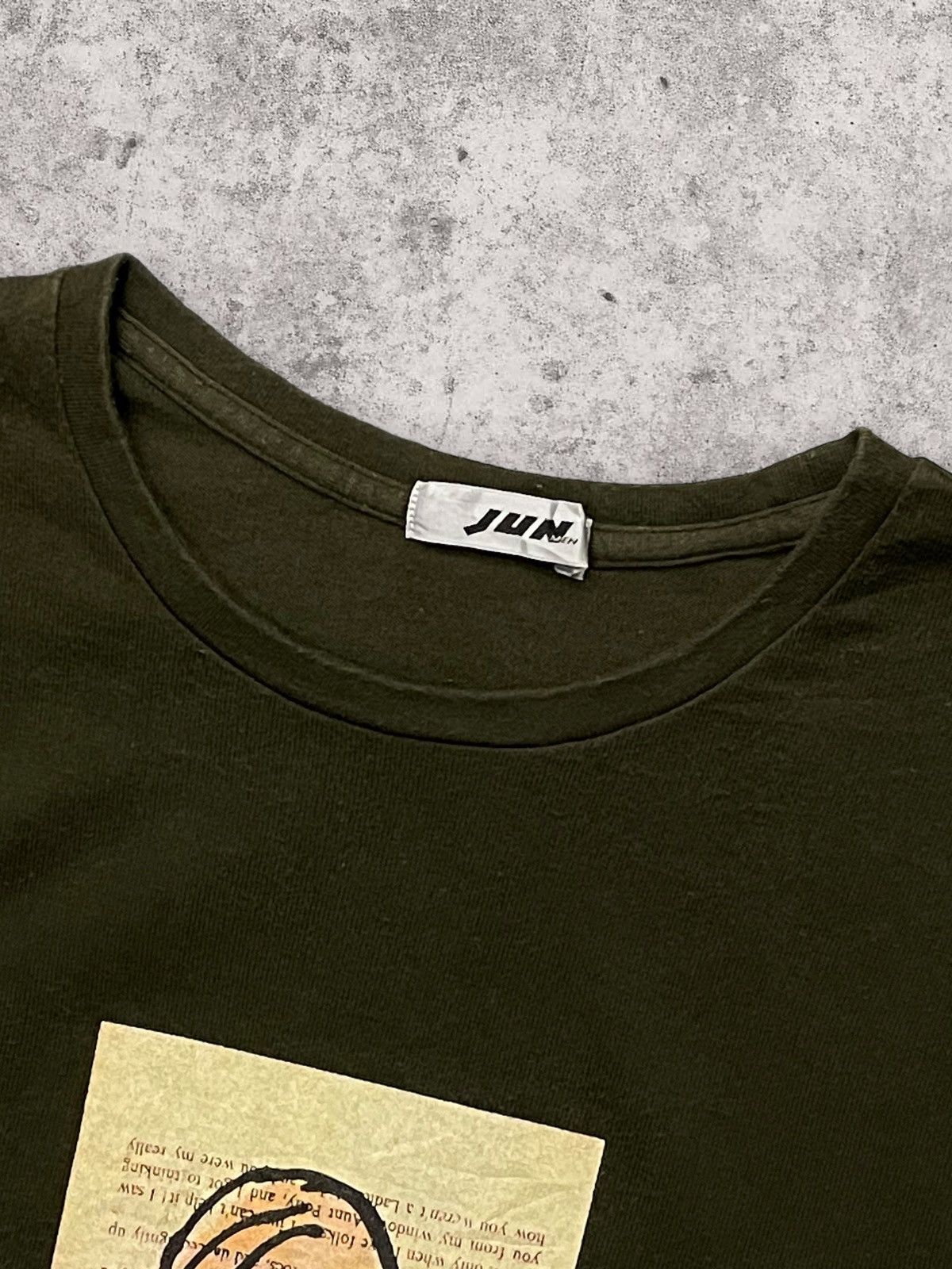 Japanese Brand × Vintage Vintage Jun Men Art Graphic Poem Long Sleeve Tshirt Size US S / EU 44-46 / 1 - 6 Thumbnail