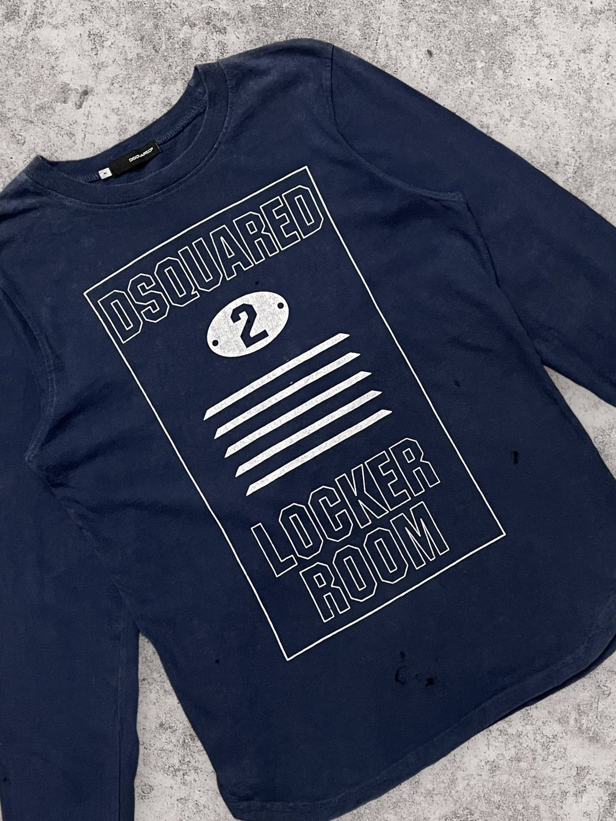 Dsquared2 × Vintage Vintage Dsquared2 Distressed Trash Long Sleeve Tshirt Size US M / EU 48-50 / 2 - 3 Thumbnail