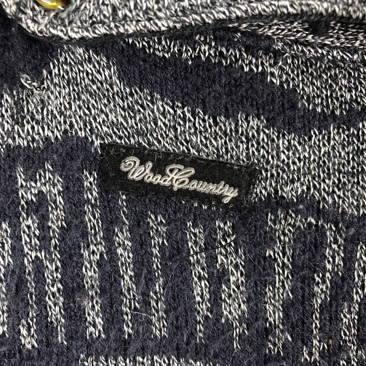 Aran Isles Knitwear Vintage 90's Knit Polo Shirt Salt and Papper by Wood Country Size US L / EU 52-54 / 3 - 9 Thumbnail
