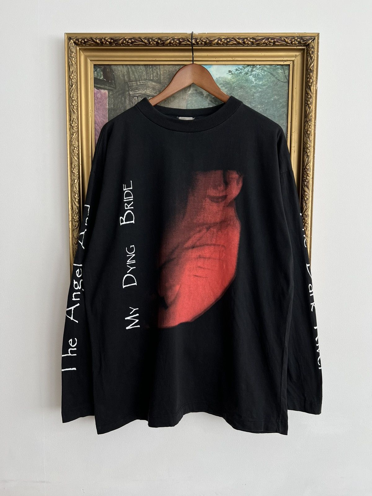 image of Band Tees x Rock T Shirt Vintage 90's My Dying Bride Black Long Sleeve, Men's (Size XL)