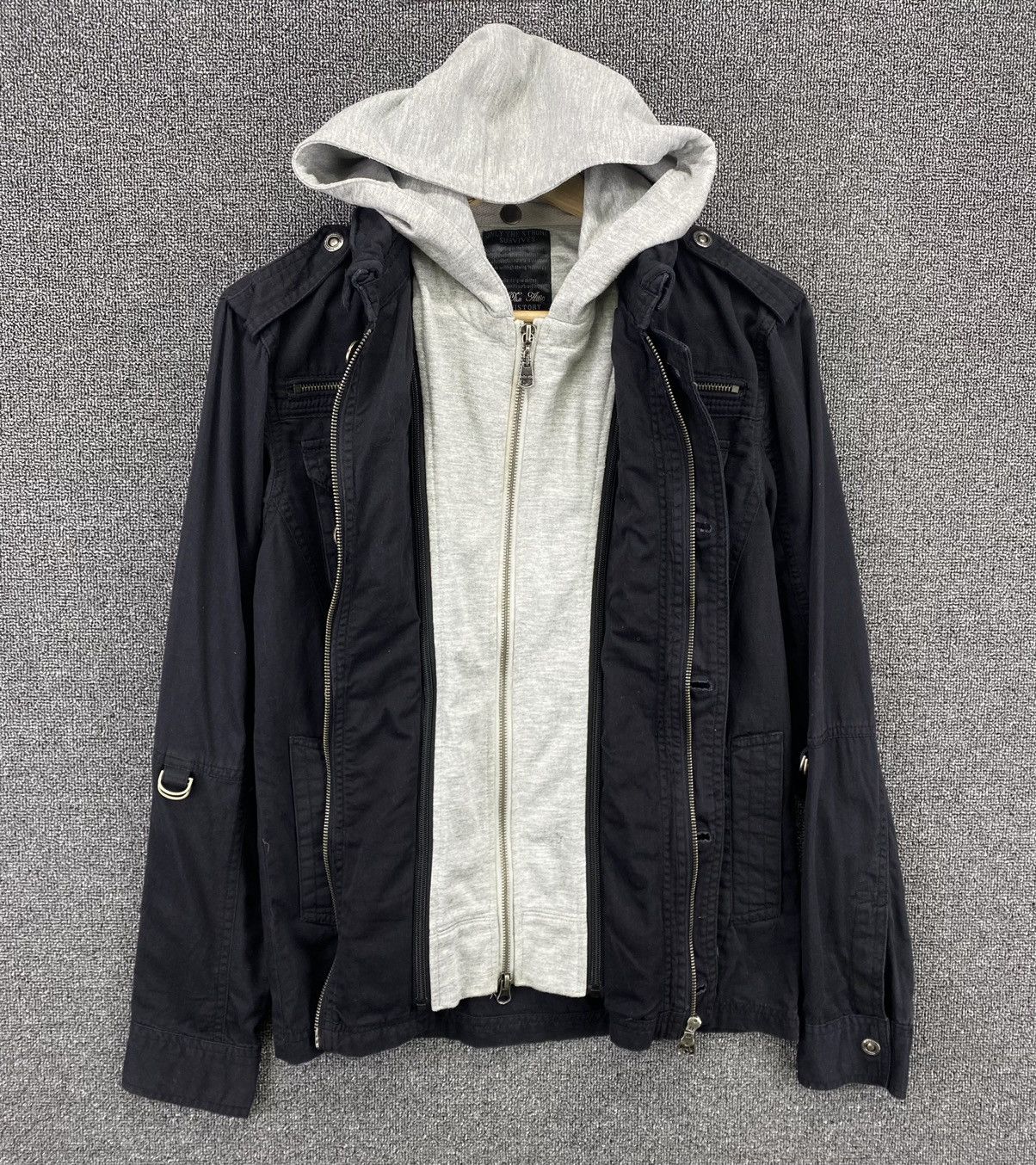 In The Attic Vintage In The Attic Punk Style Tactical Jacket Size M / US 6-8 / IT 42-44 - 6 Thumbnail