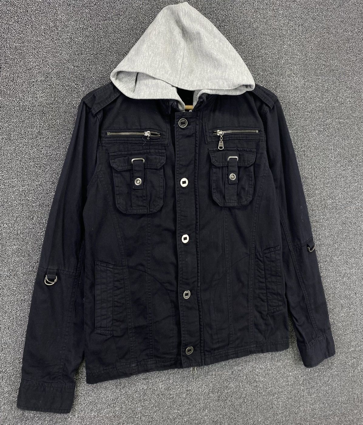 In The Attic Vintage In The Attic Punk Style Tactical Jacket Size M / US 6-8 / IT 42-44 - 5 Thumbnail