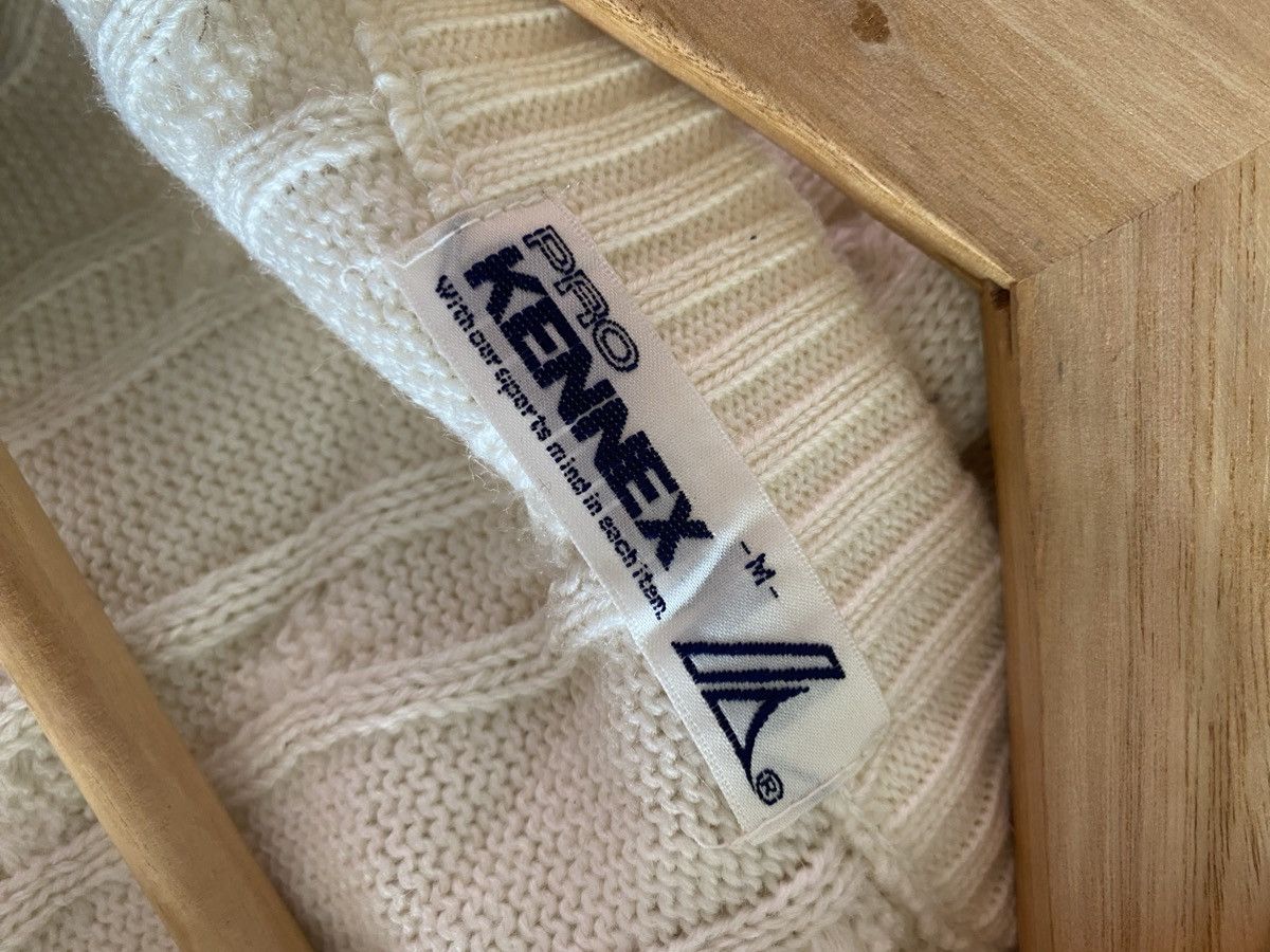 Japanese Brand Vintage Pro Kennex Cable Knit Sweater Size US M / EU 48-50 / 2 - 7 Thumbnail