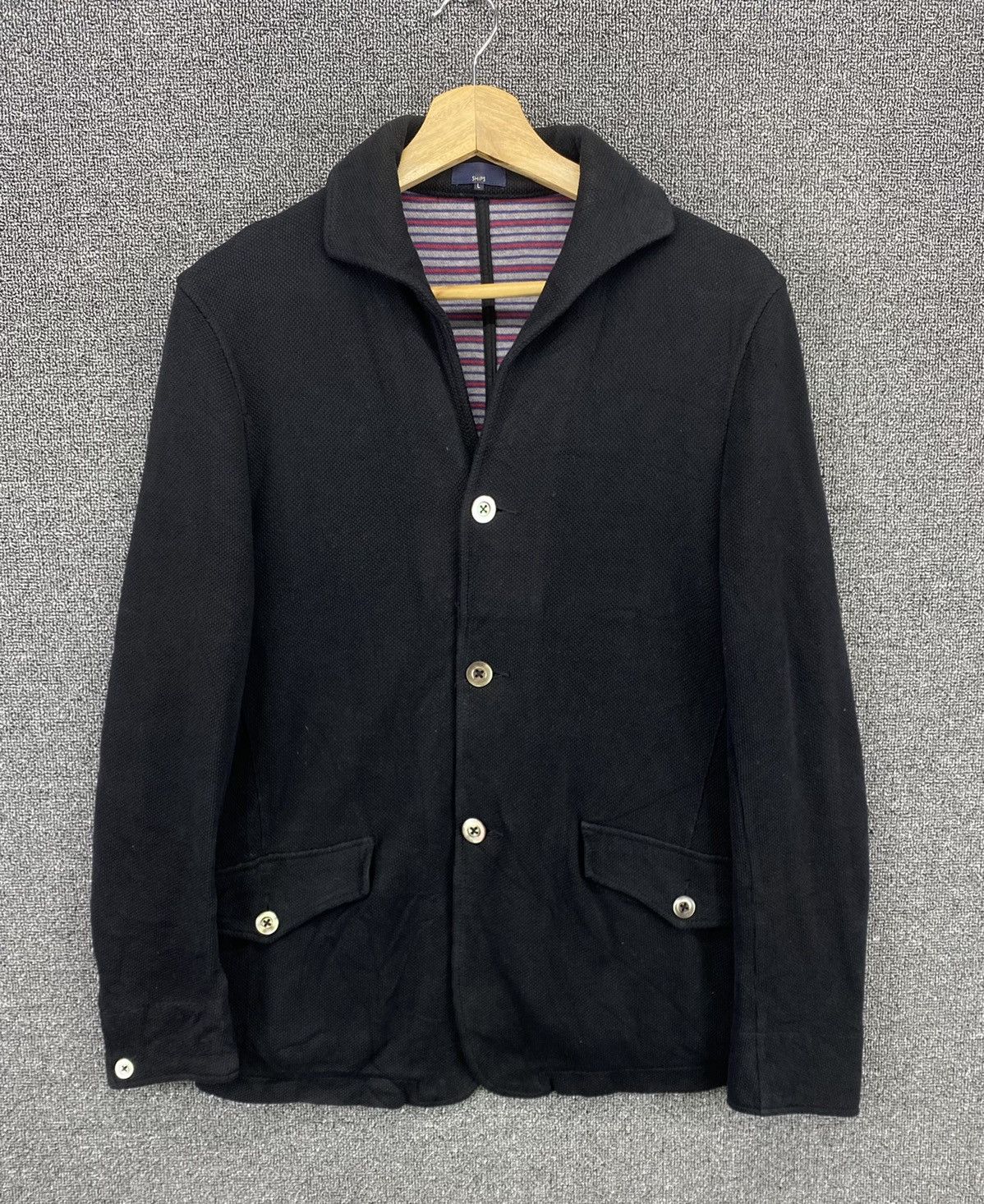 Japanese Brand Vintage Ships Coat Light Jacket Size L / US 10 / IT 46 - 1 Thumbnail