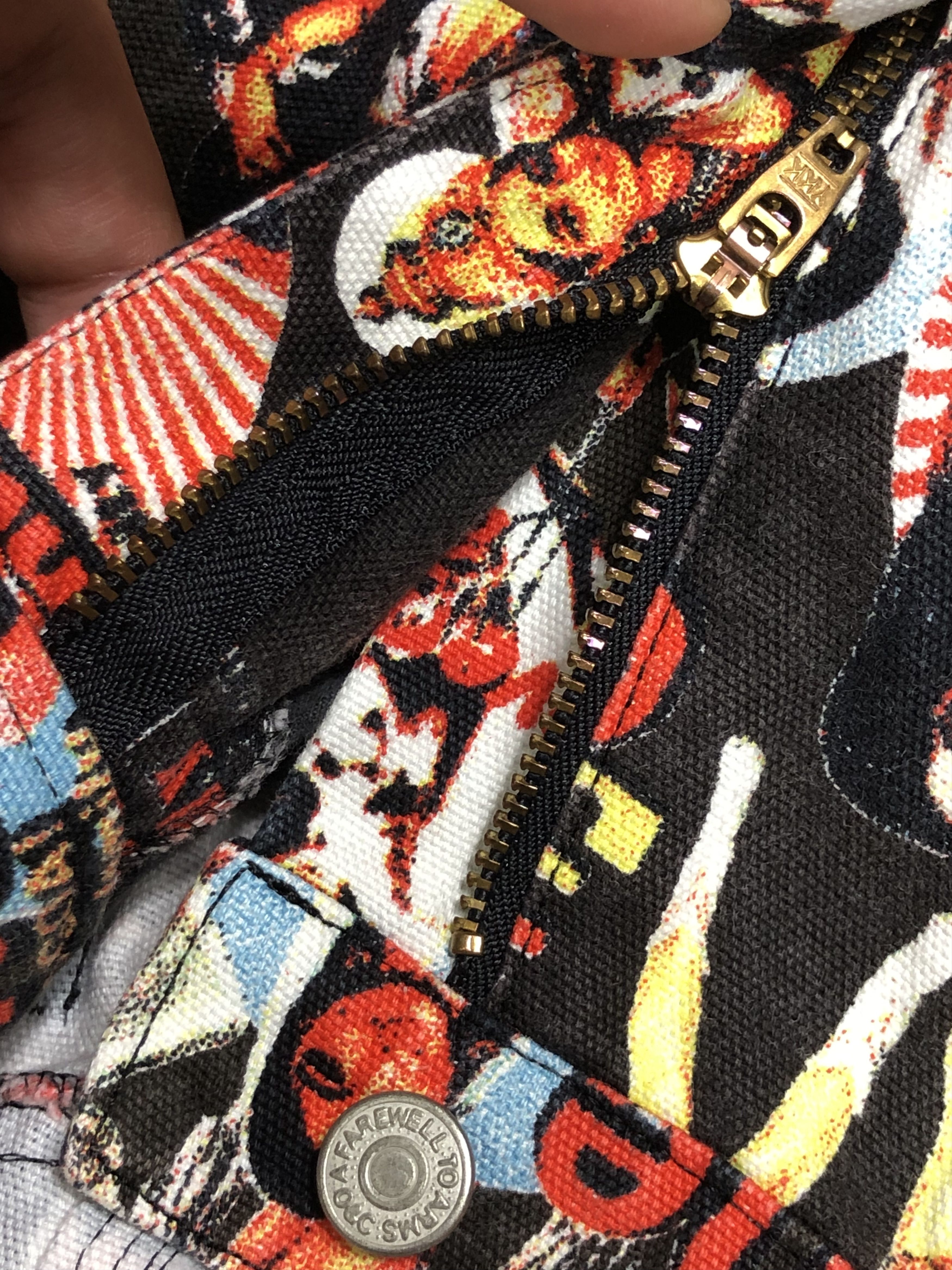 Japanese Brand RARE🔥90’S HYSTERIC GLAMOUR OZONE COMM. WELCOME TO GOA DENIM Size 26" / US 2 / IT 38 - 12 Thumbnail