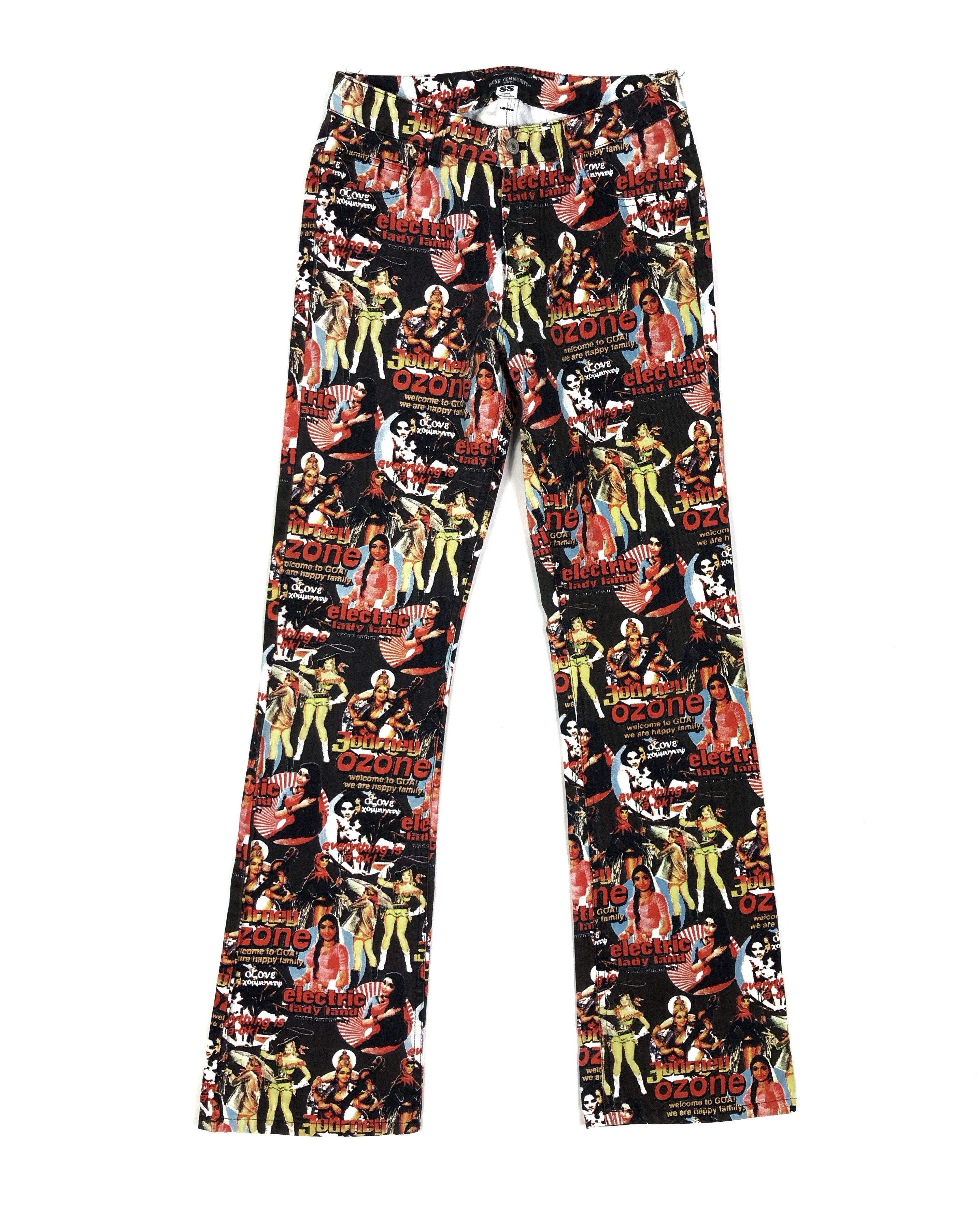 Japanese Brand RARE🔥90’S HYSTERIC GLAMOUR OZONE COMM. WELCOME TO GOA DENIM Size 26" / US 2 / IT 38 - 1 Thumbnail