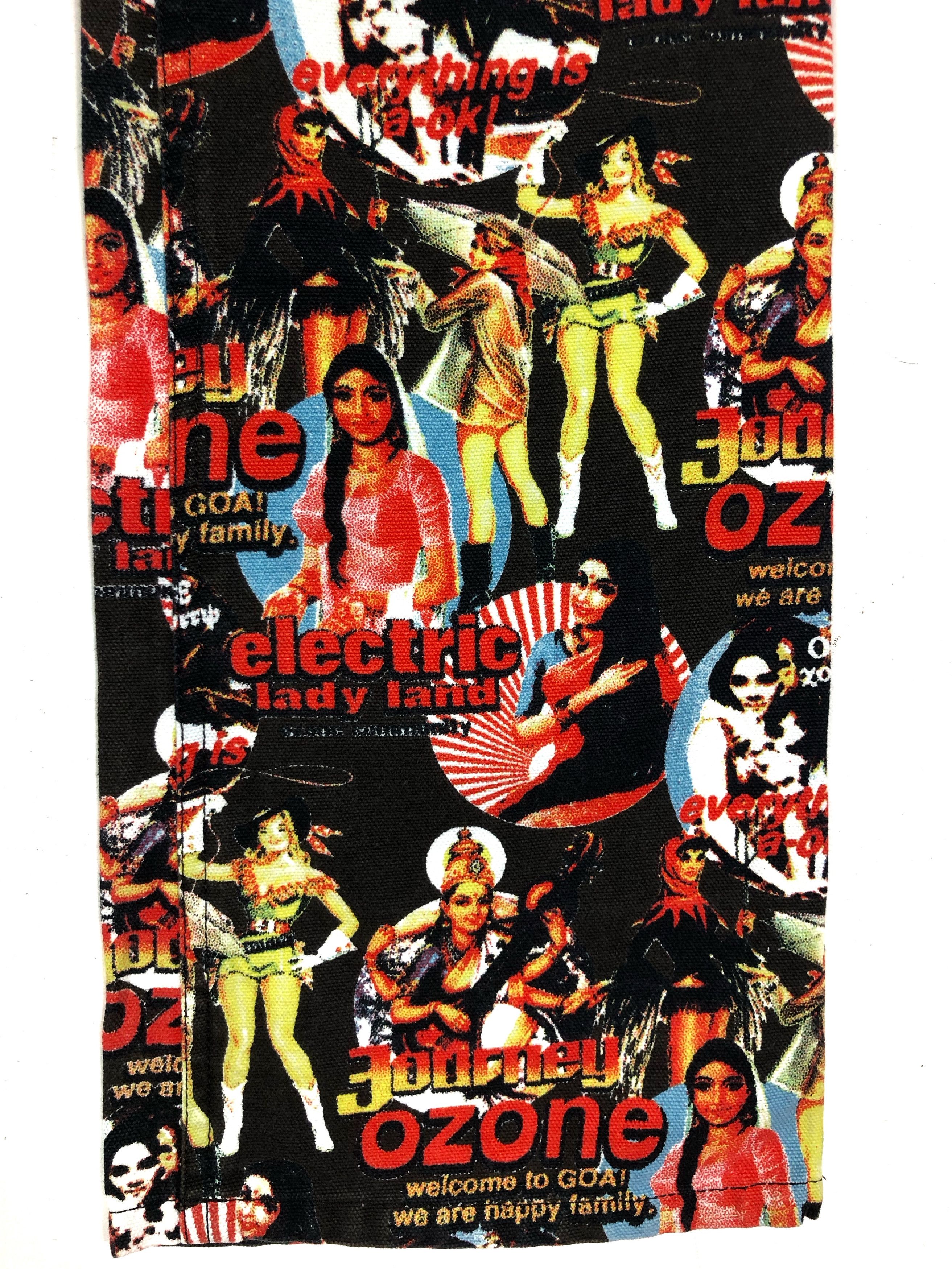 Japanese Brand RARE🔥90’S HYSTERIC GLAMOUR OZONE COMM. WELCOME TO GOA DENIM Size 26" / US 2 / IT 38 - 5 Thumbnail