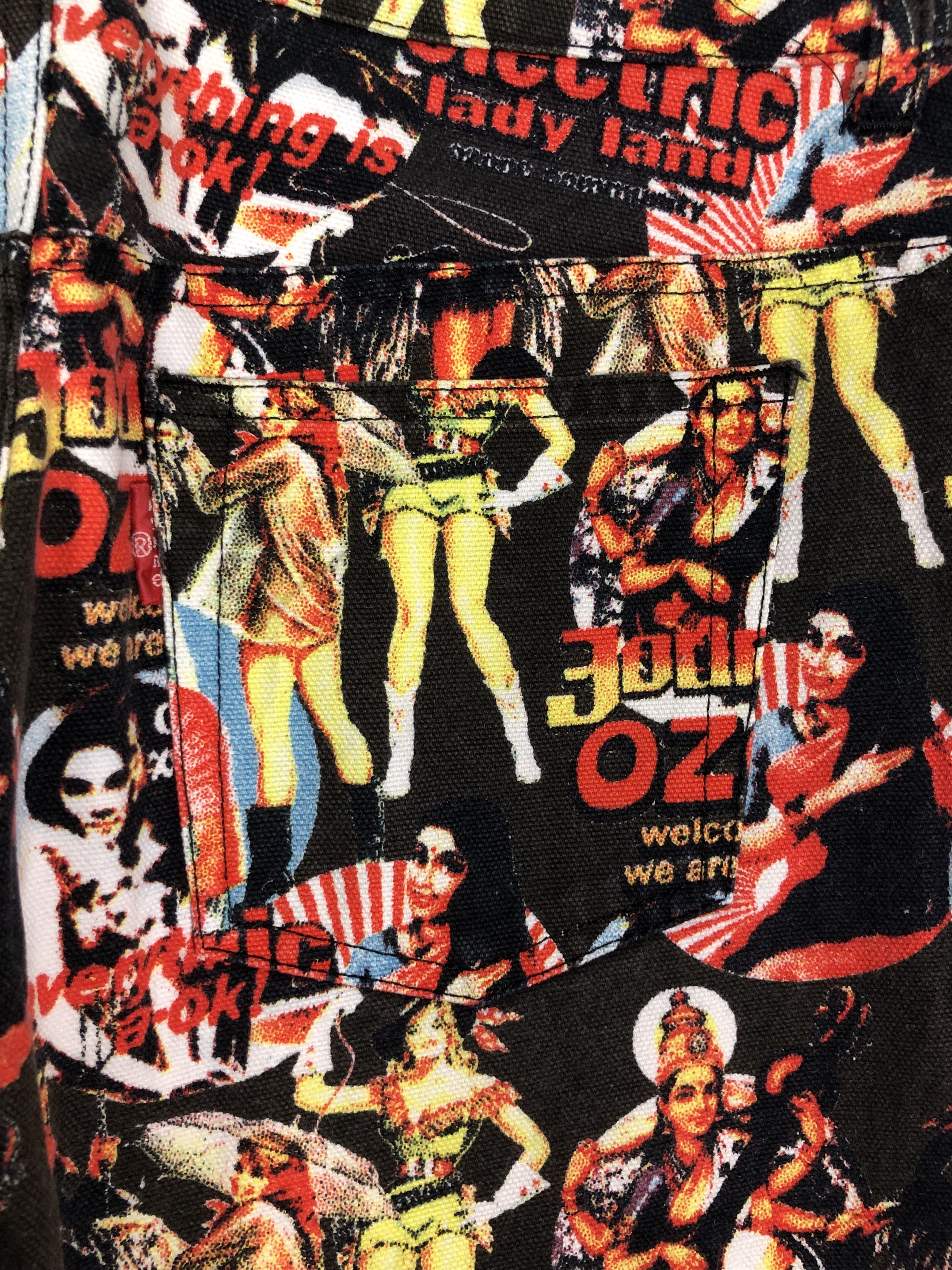 Japanese Brand RARE🔥90’S HYSTERIC GLAMOUR OZONE COMM. WELCOME TO GOA DENIM Size 26" / US 2 / IT 38 - 9 Thumbnail