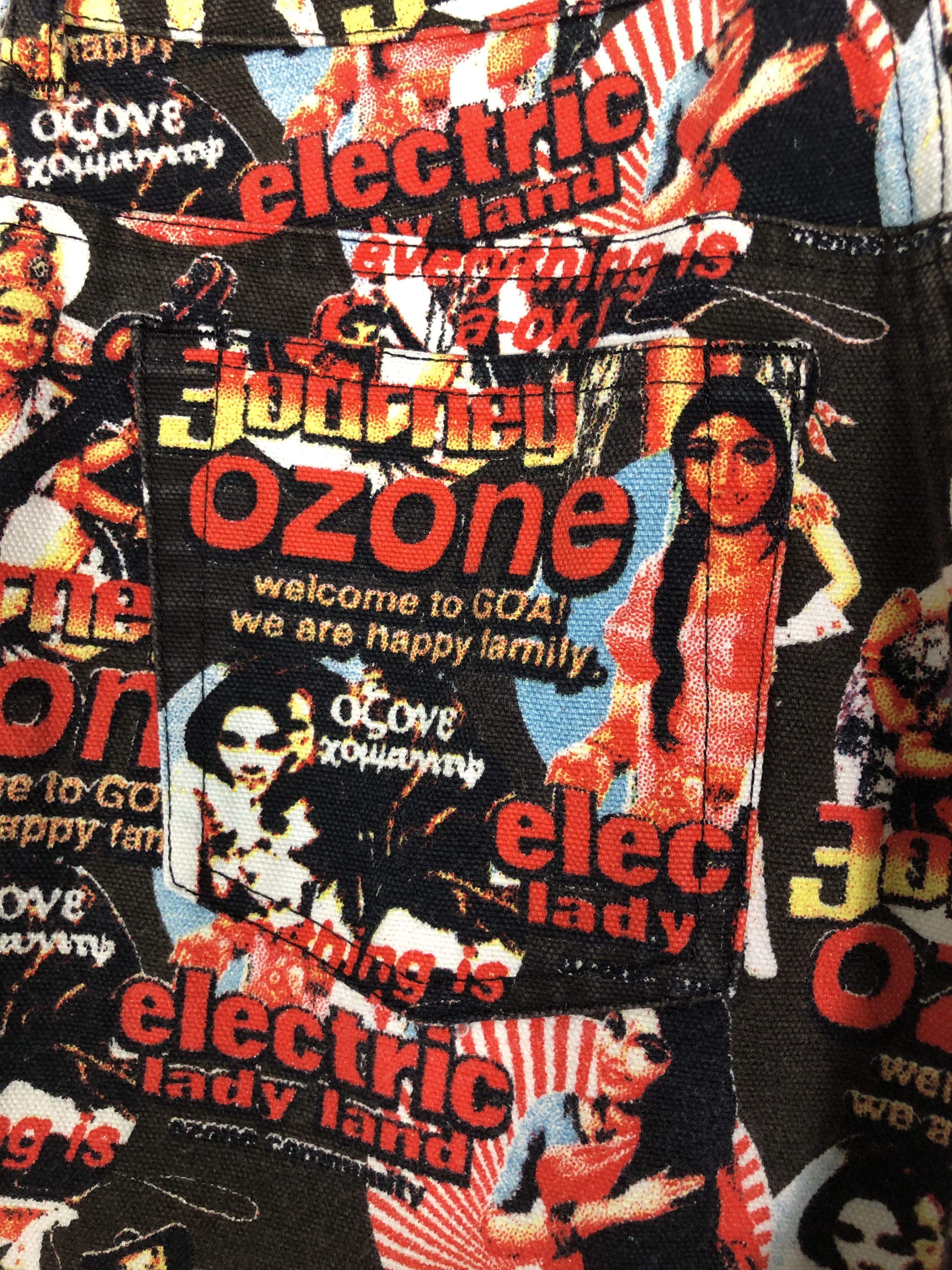 Japanese Brand RARE🔥90’S HYSTERIC GLAMOUR OZONE COMM. WELCOME TO GOA DENIM Size 26" / US 2 / IT 38 - 8 Thumbnail