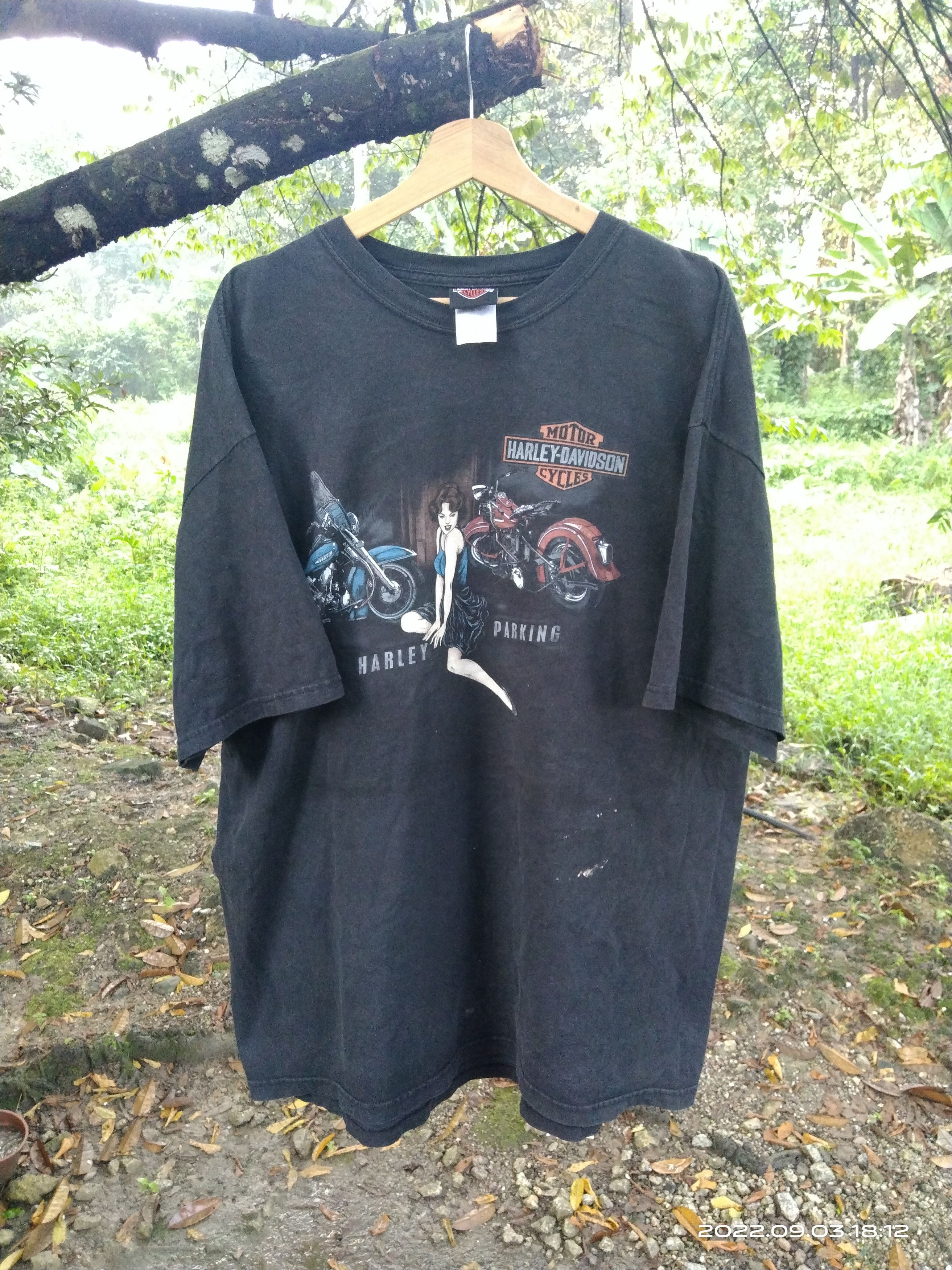 Harley Davidson × Vintage DiSTRESSED VINTAGE Y2K HARLEY DIVIDSON SEXY GIRL Size US XXL / EU 58 / 5 - 1 Thumbnail