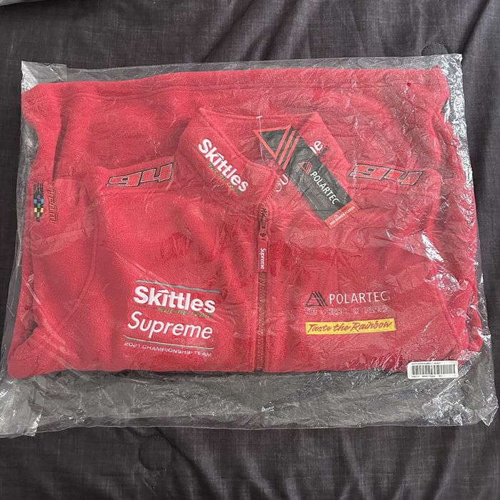 Supreme Skittles Polartec Jacket Red