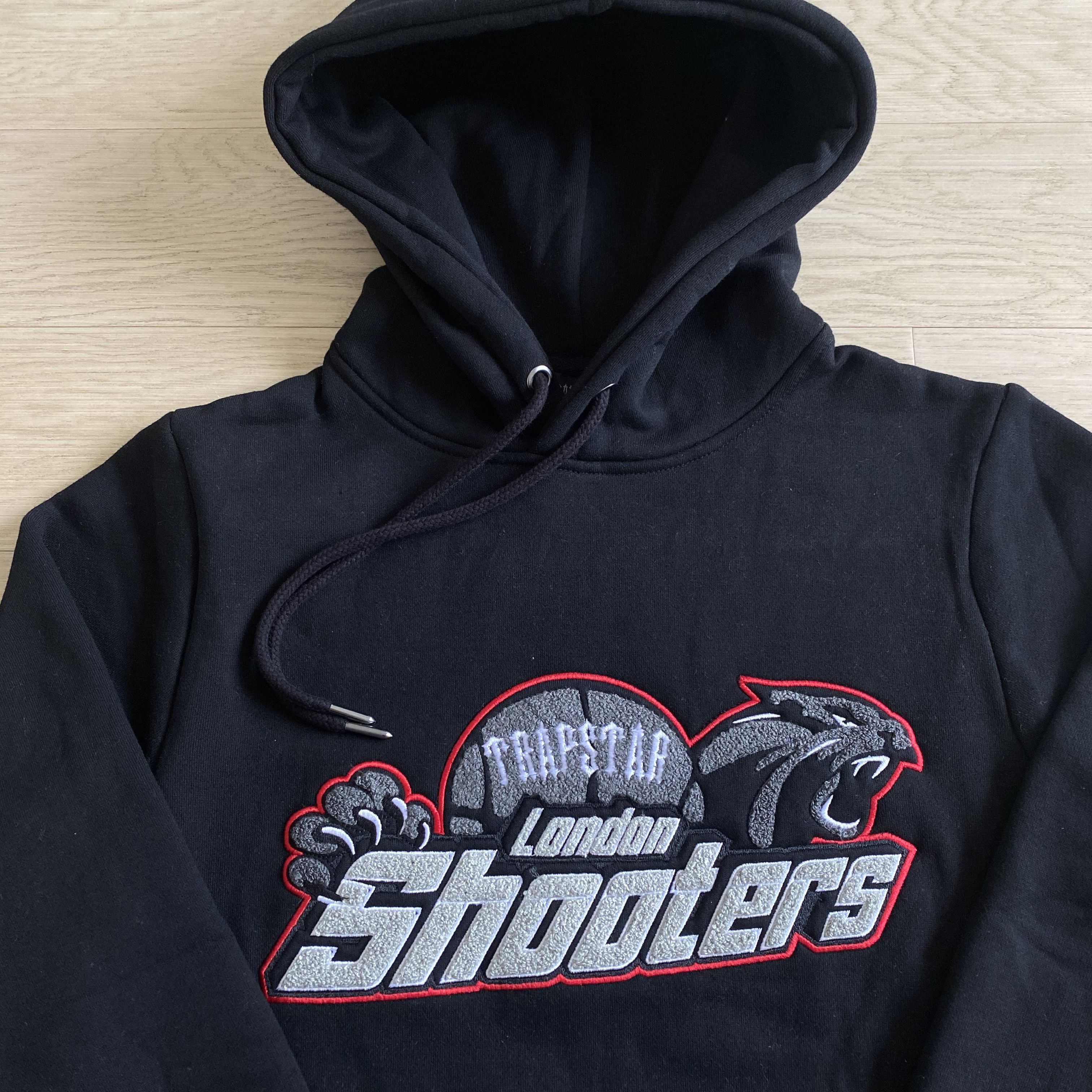 Hooded Tracksuit Trapstar Tracksuit Red And Black Decoded Solid 