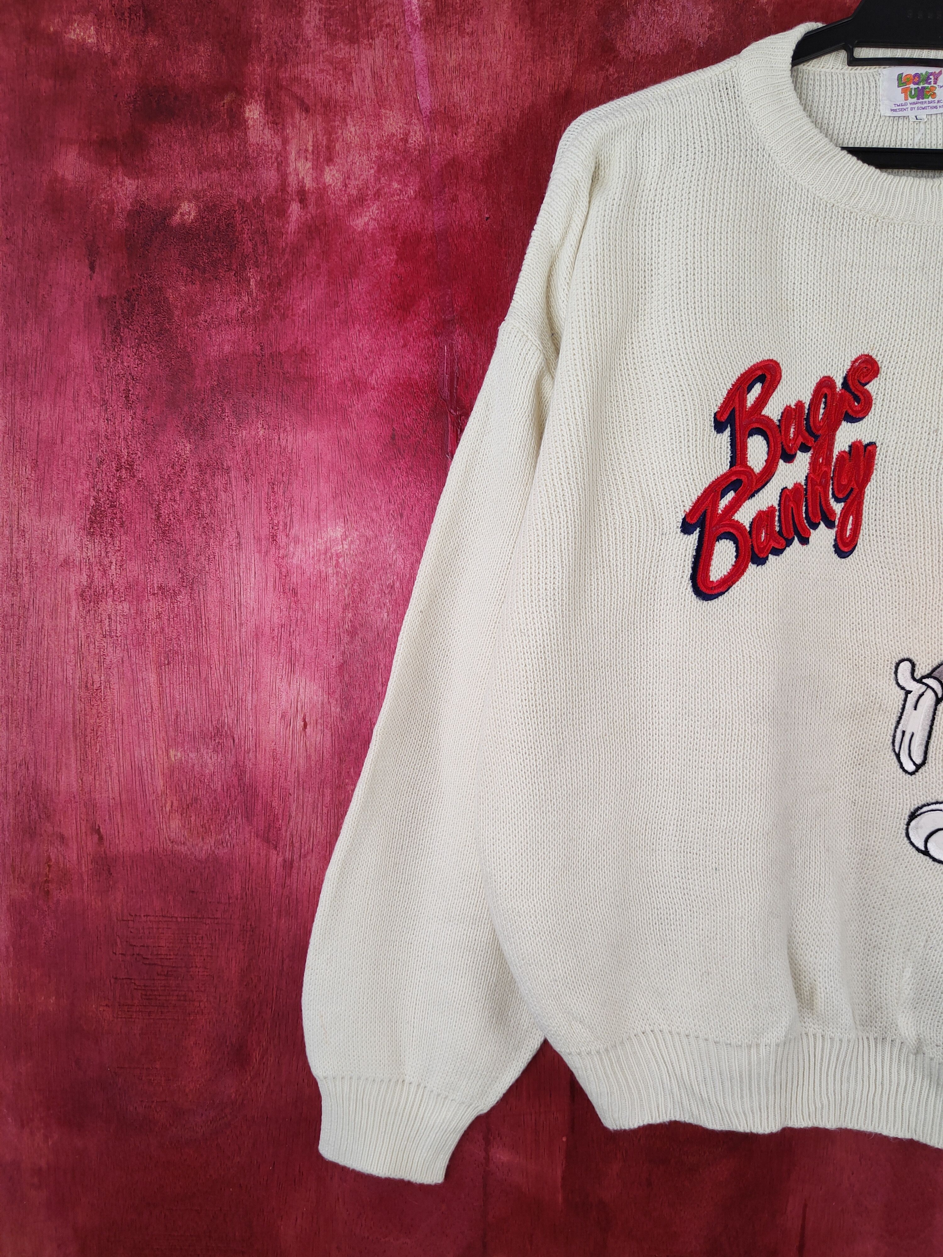 Cartoon Network DL Looney Tunes-Bugs Bunny Knitwear Sweatshirt vintage #5467 Size US L / EU 52-54 / 3 - 4 Thumbnail