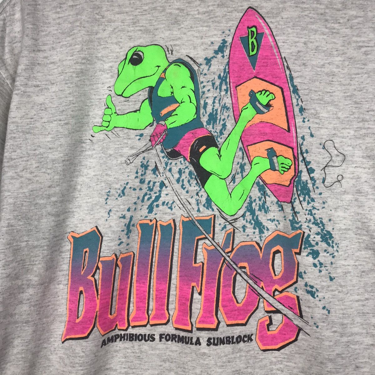 Vintage Vintage 90s Bullfrog Sunblock Surf Graphic Size US L / EU 52-54 / 3 - 5 Thumbnail