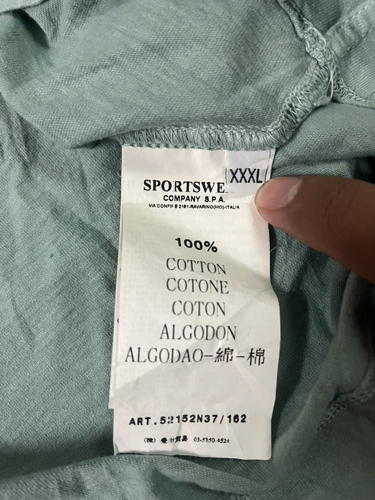 Stone Island × Vintage Vintage Stone Island Long Sleeve Size 3XL / US 20-22 - 8 Thumbnail