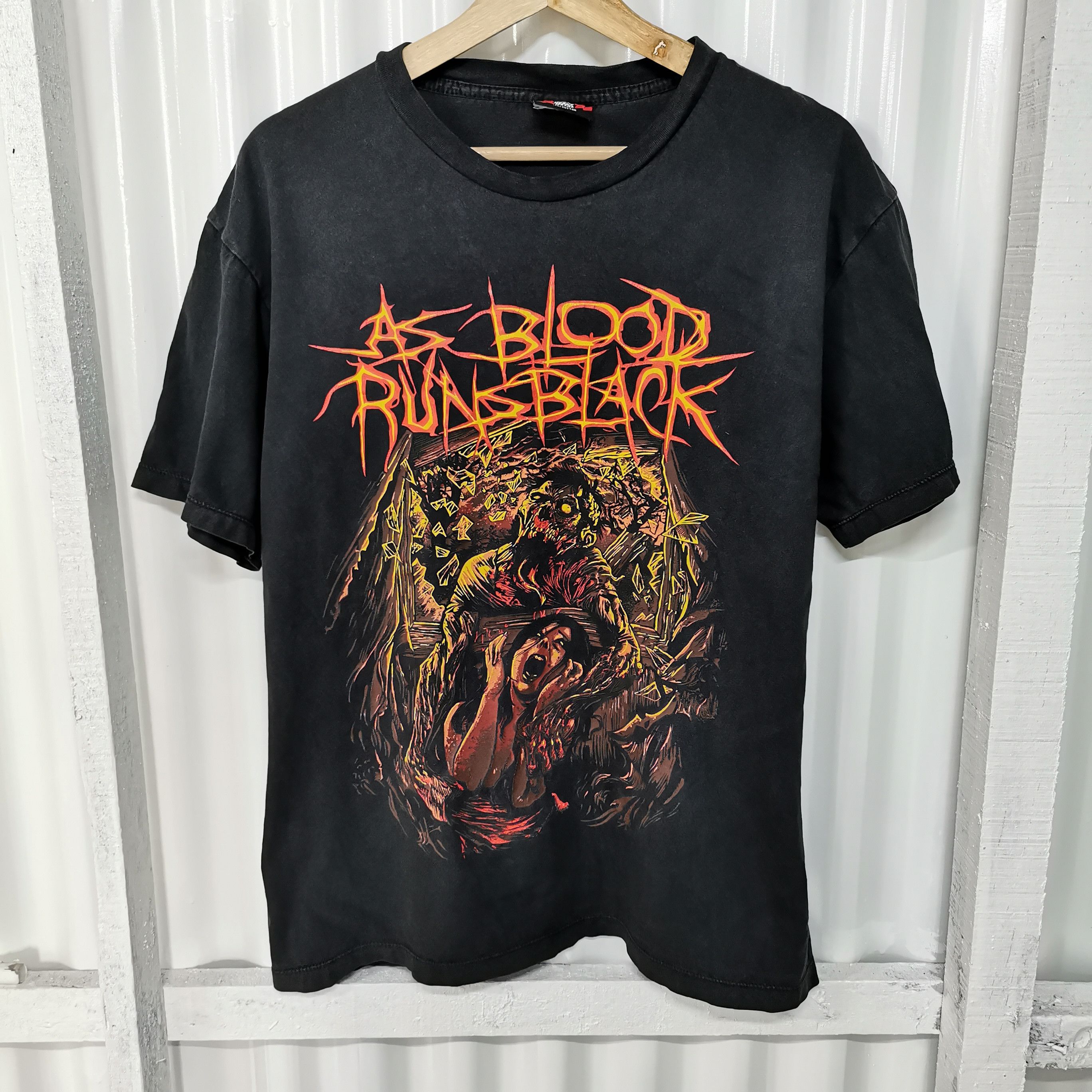Band Tees × Vintage Vintage As Blood Runs Black tee Size US M / EU 48-50 / 2 - 1 Thumbnail