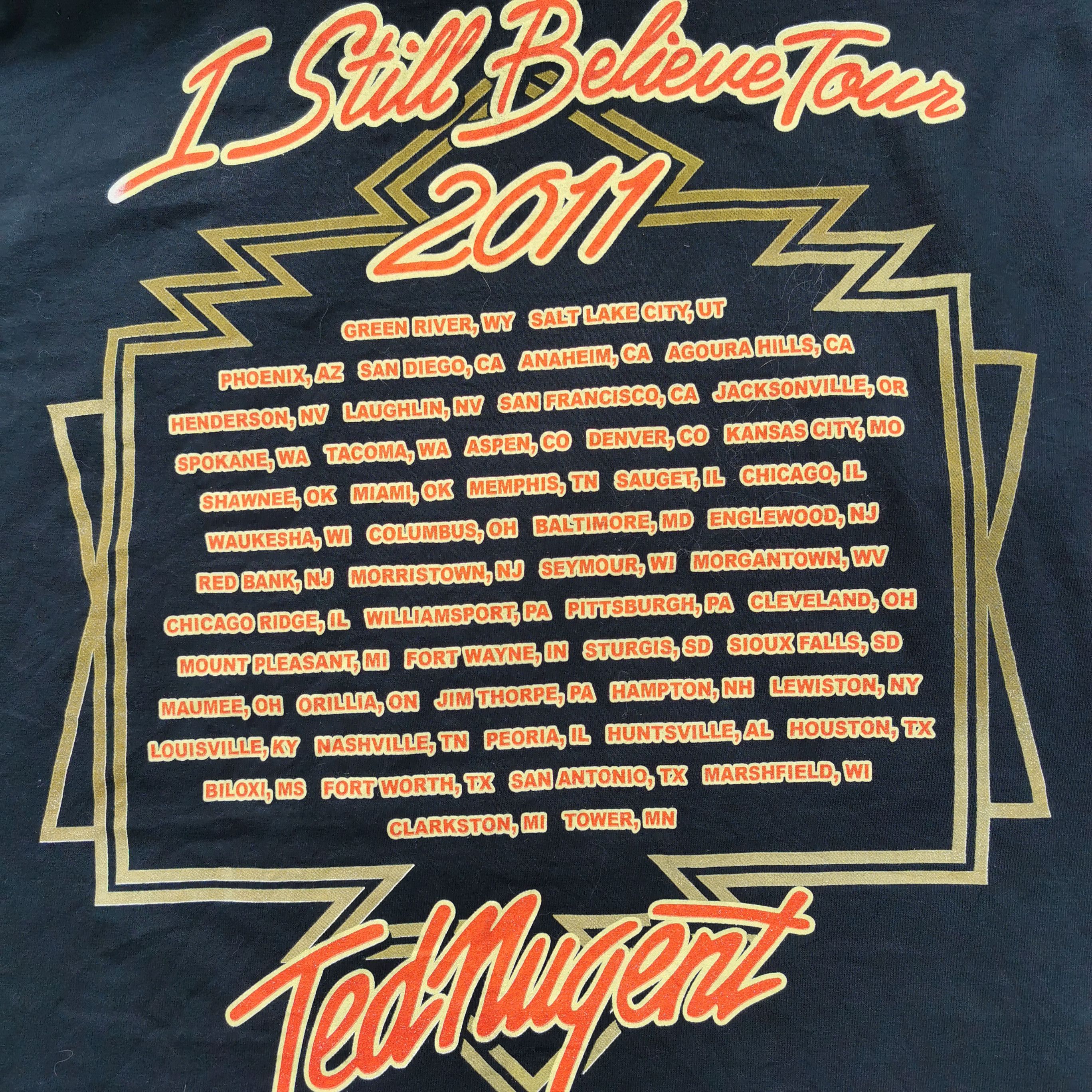 Band Tees × Vintage Vintage band ted nugent tour 2011 tee Size US XXL / EU 58 / 5 - 6 Thumbnail