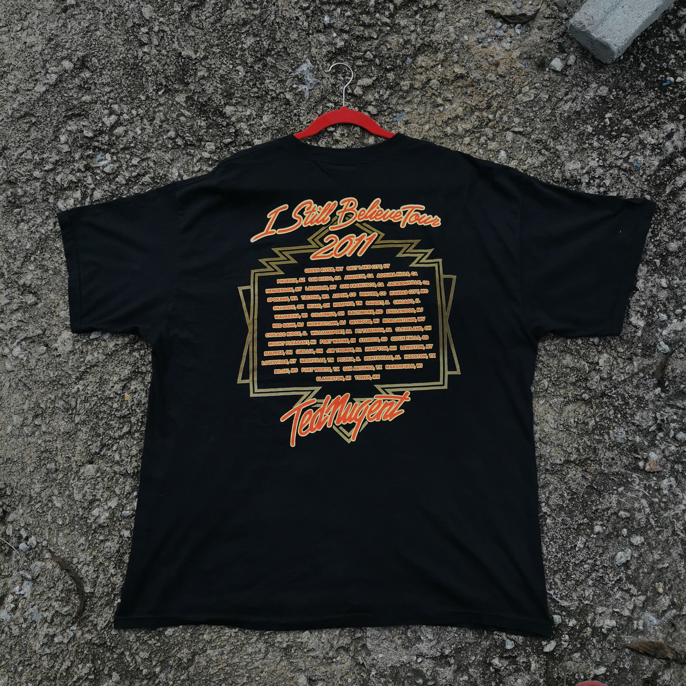 Band Tees × Vintage Vintage band ted nugent tour 2011 tee Size US XXL / EU 58 / 5 - 7 Thumbnail