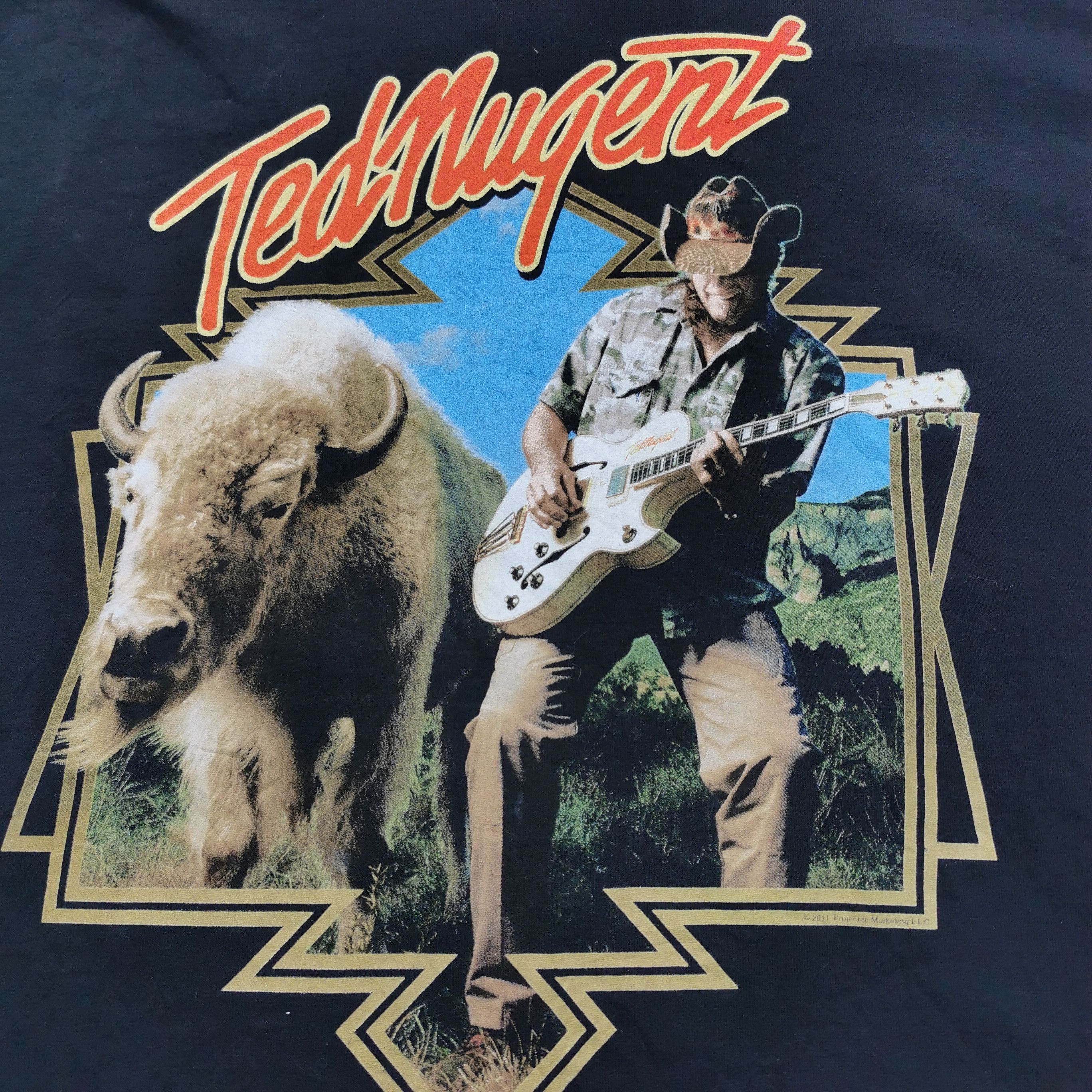 Band Tees × Vintage Vintage band ted nugent tour 2011 tee Size US XXL / EU 58 / 5 - 2 Thumbnail