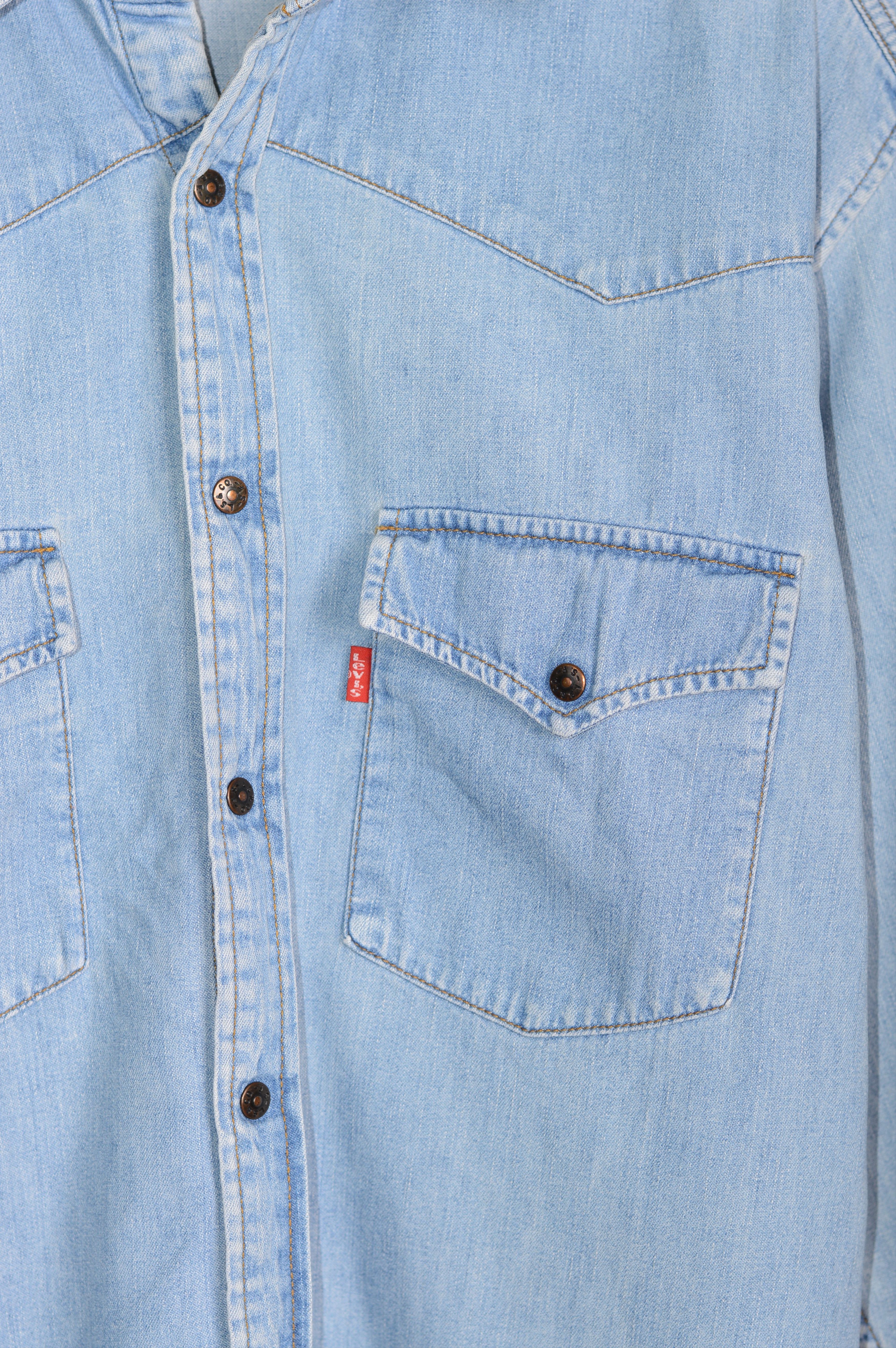Levi's × Vintage Vintage Levis Denim Jeans Shirt Size US M / EU 48-50 / 2 - 4 Thumbnail