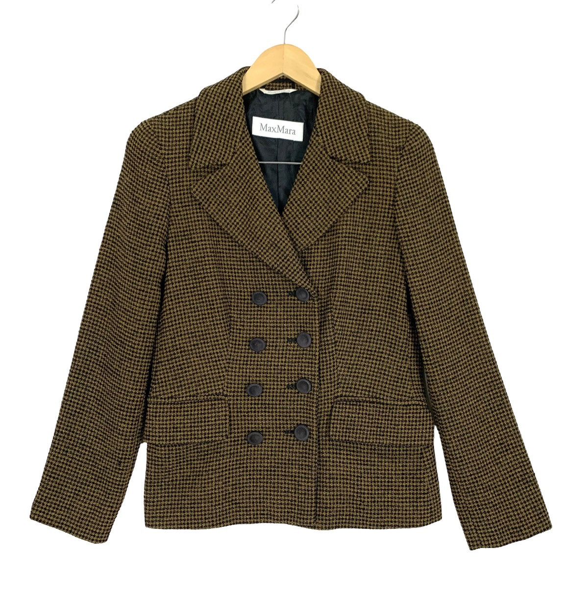 Max Mara Vintage Max Mara Monogram Wool Double Breasted Coat Size 38 Size M / US 6-8 / IT 42-44 - 3 Thumbnail