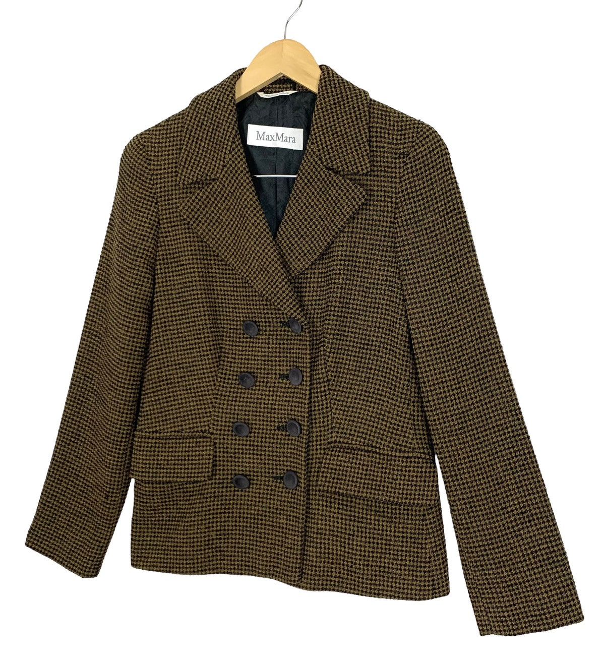Max Mara Vintage Max Mara Monogram Wool Double Breasted Coat Size 38 Size M / US 6-8 / IT 42-44 - 6 Thumbnail