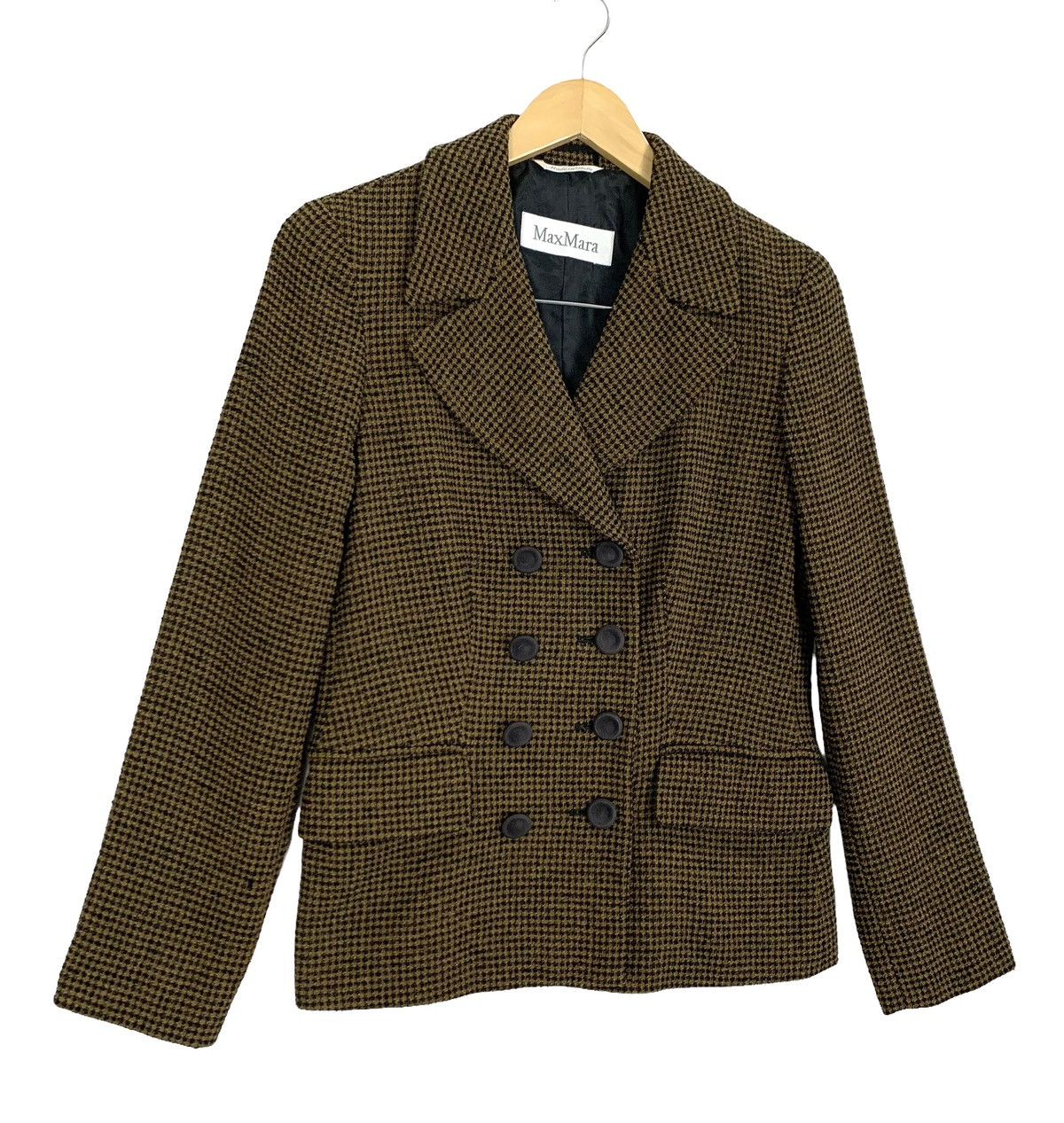 Max Mara Vintage Max Mara Monogram Wool Double Breasted Coat Size 38 Size M / US 6-8 / IT 42-44 - 5 Thumbnail