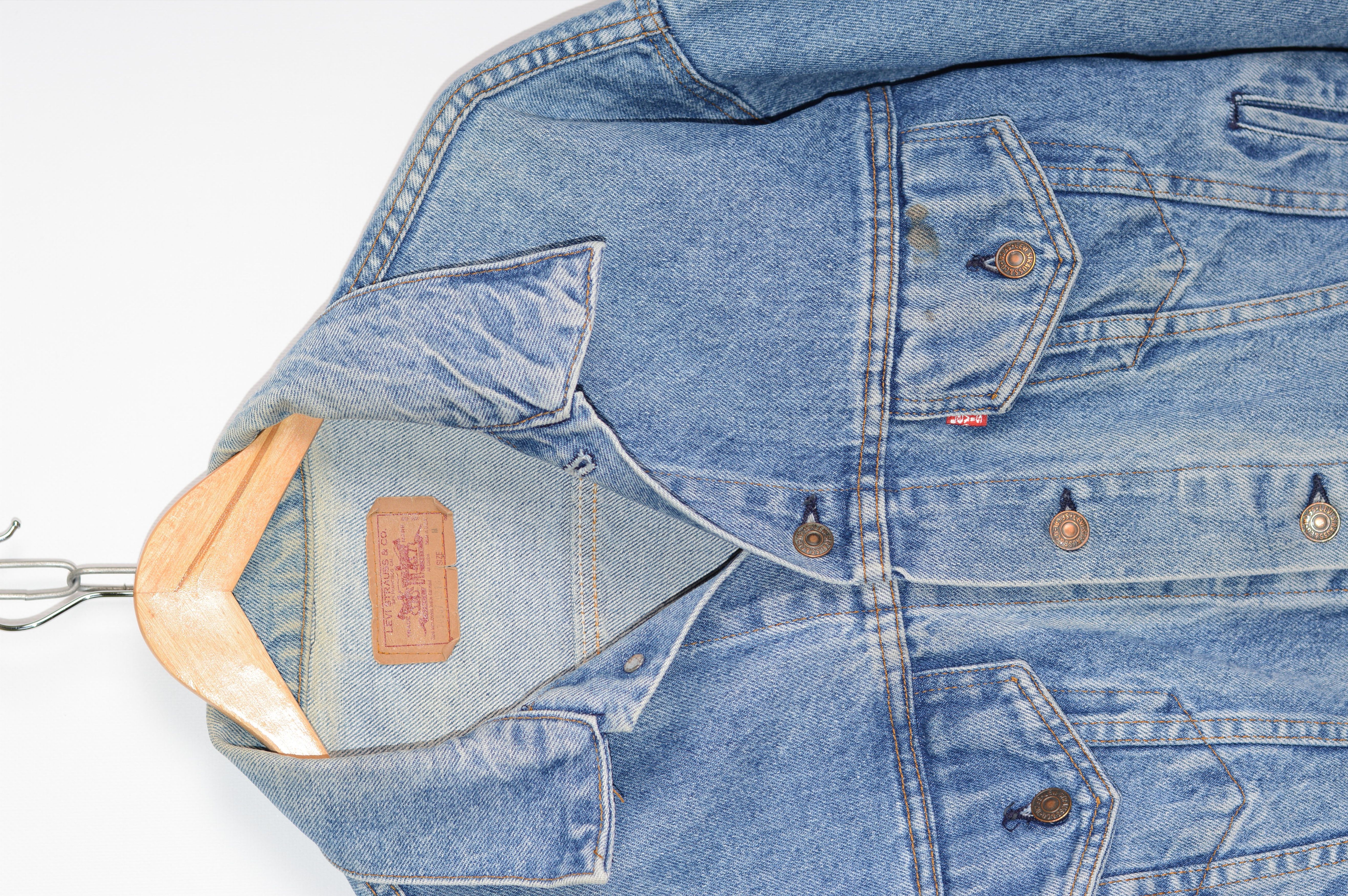 Levi's × Vintage Vintage Levis Denim Jeans Trucker Jacket Size US M / EU 48-50 / 2 - 2 Thumbnail