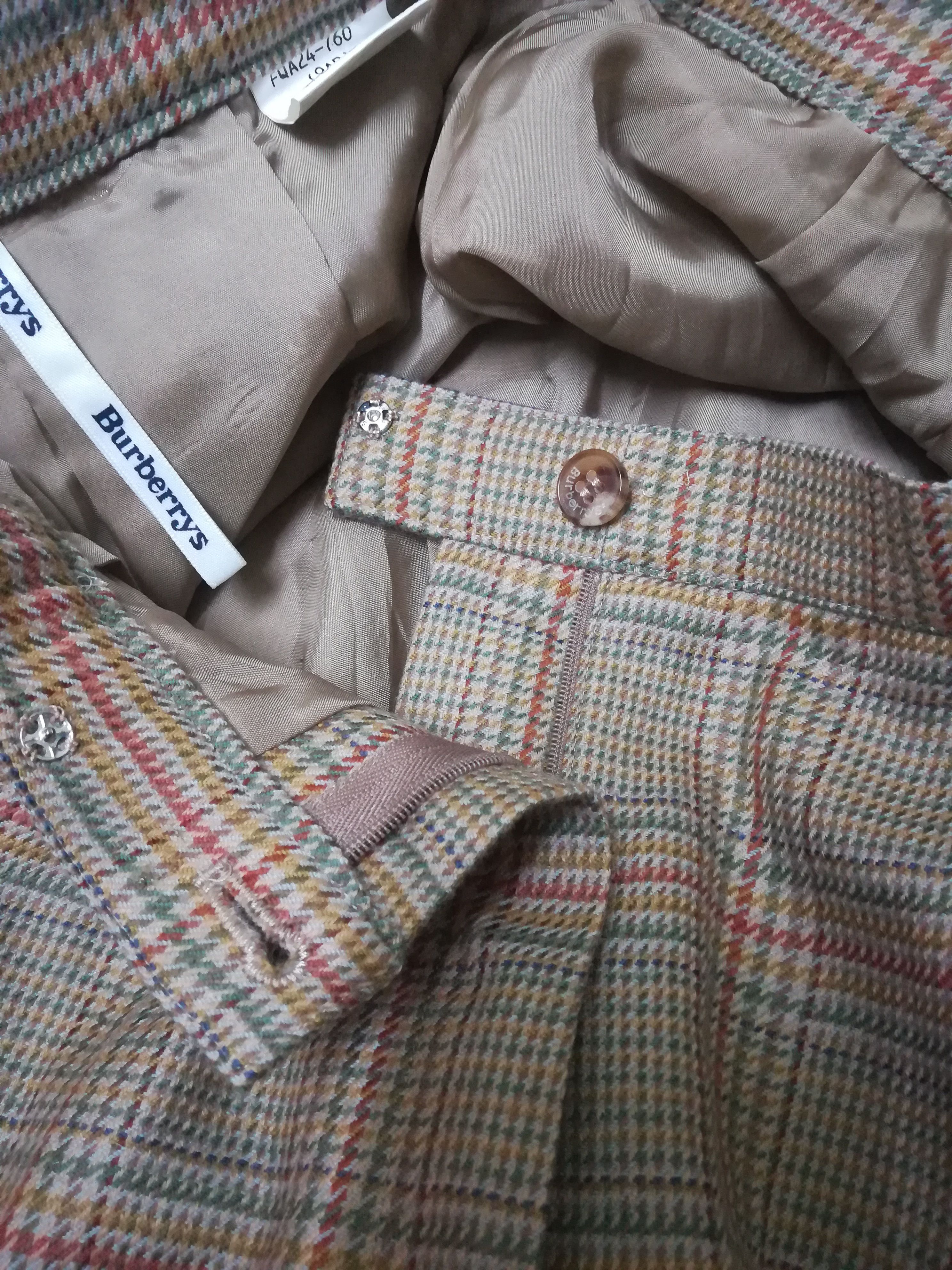 Burberry Burberrys Glen Plaid Wool Pants Size US 27 - 6 Thumbnail