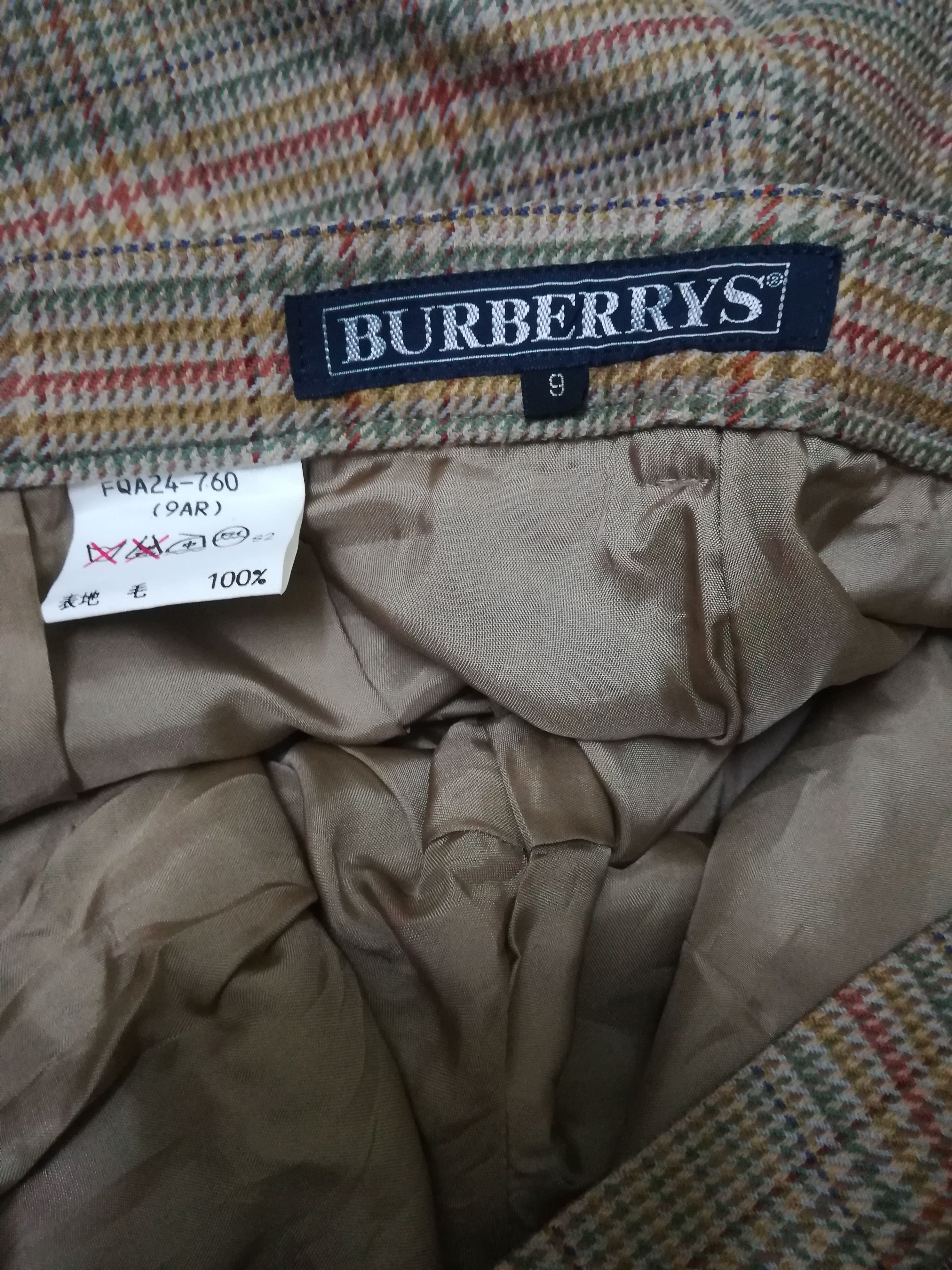 Burberry Burberrys Glen Plaid Wool Pants Size US 27 - 5 Thumbnail