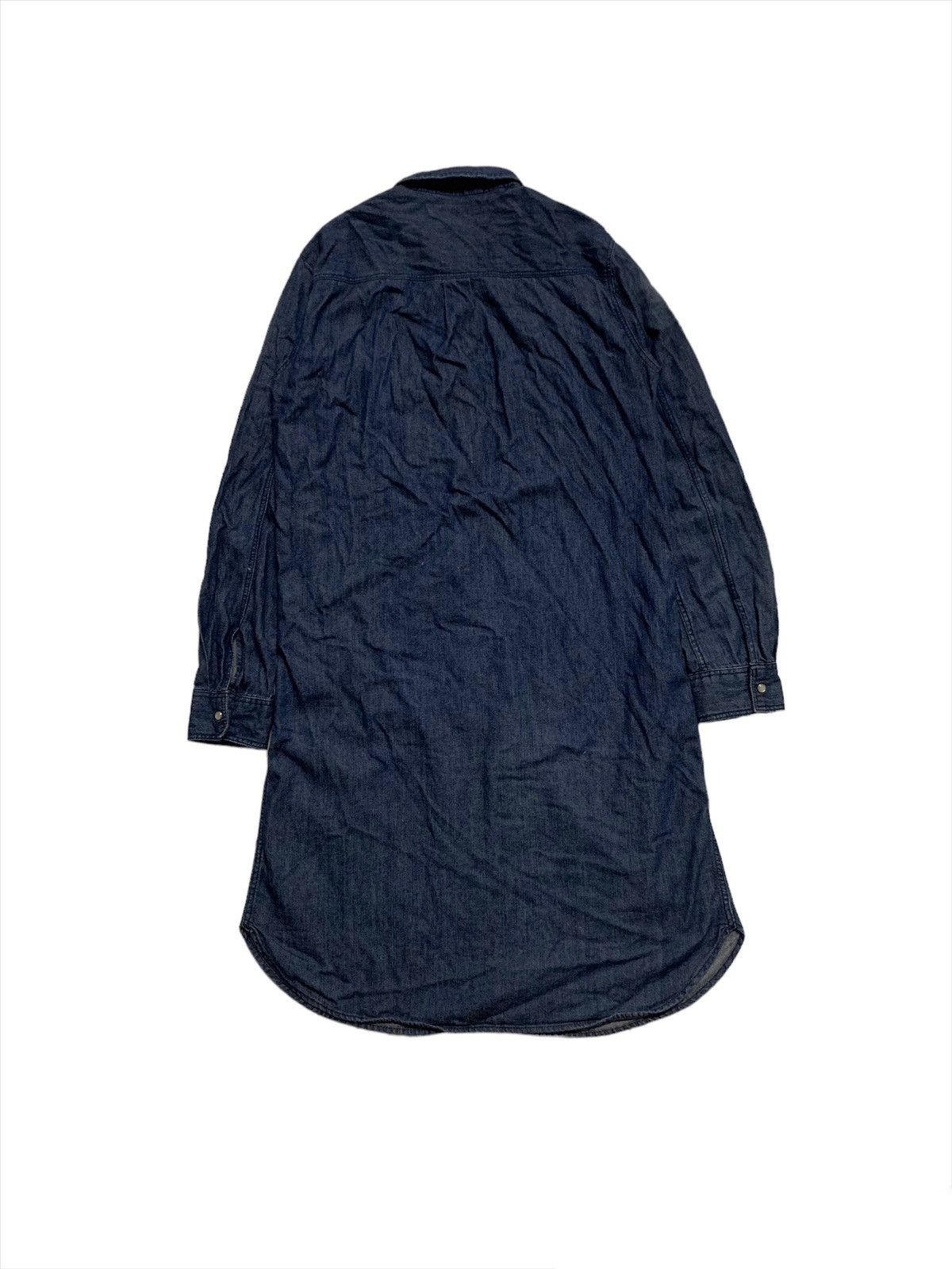 GU × Japanese Brand Japanesebrand Gu Soft Denim Long Jacket Size S / US 4 / IT 40 - 2 Thumbnail