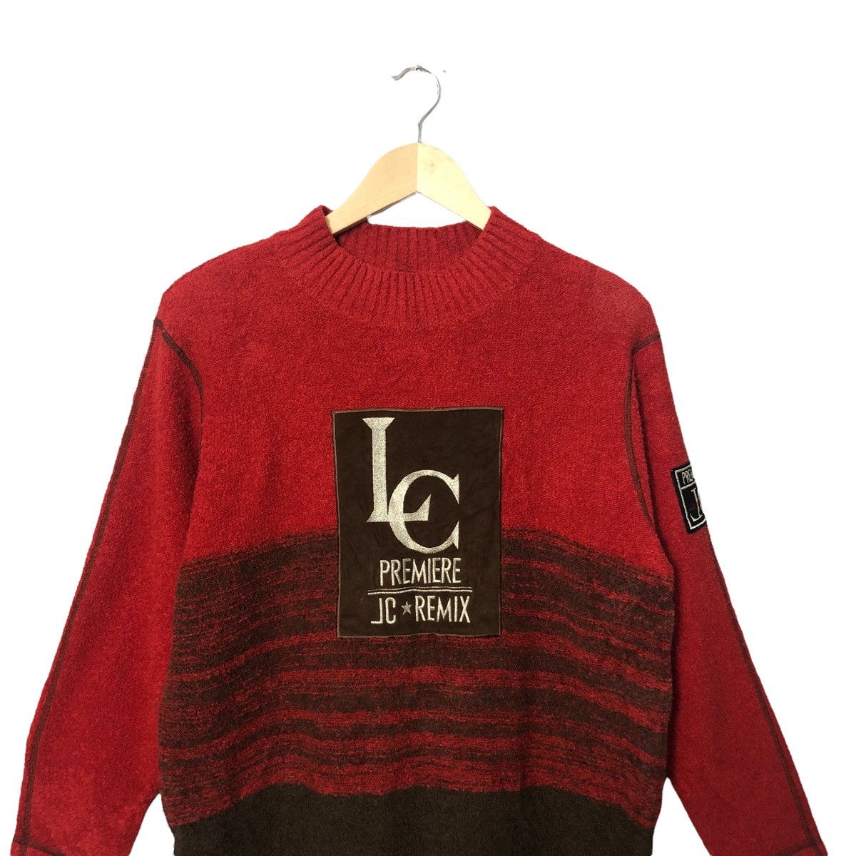 Aran Isles Knitwear Vintage LC Remix Big Logo Crewneck Knitwear Sweater Size US M / EU 48-50 / 2 - 4 Thumbnail