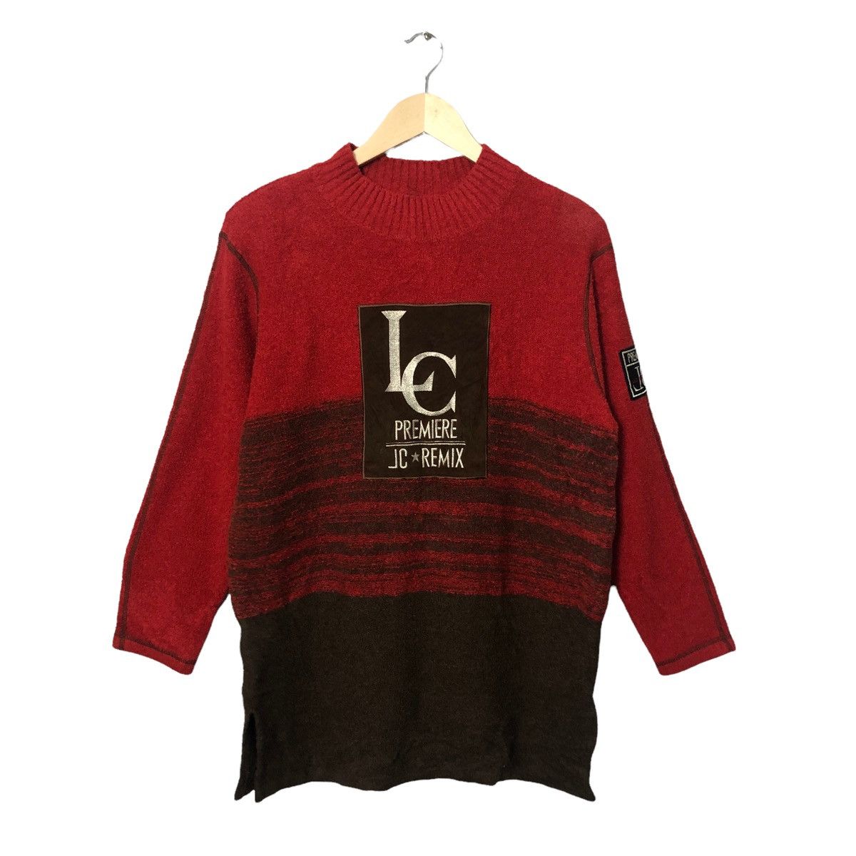 Aran Isles Knitwear Vintage LC Remix Big Logo Crewneck Knitwear Sweater Size US M / EU 48-50 / 2 - 1 Thumbnail