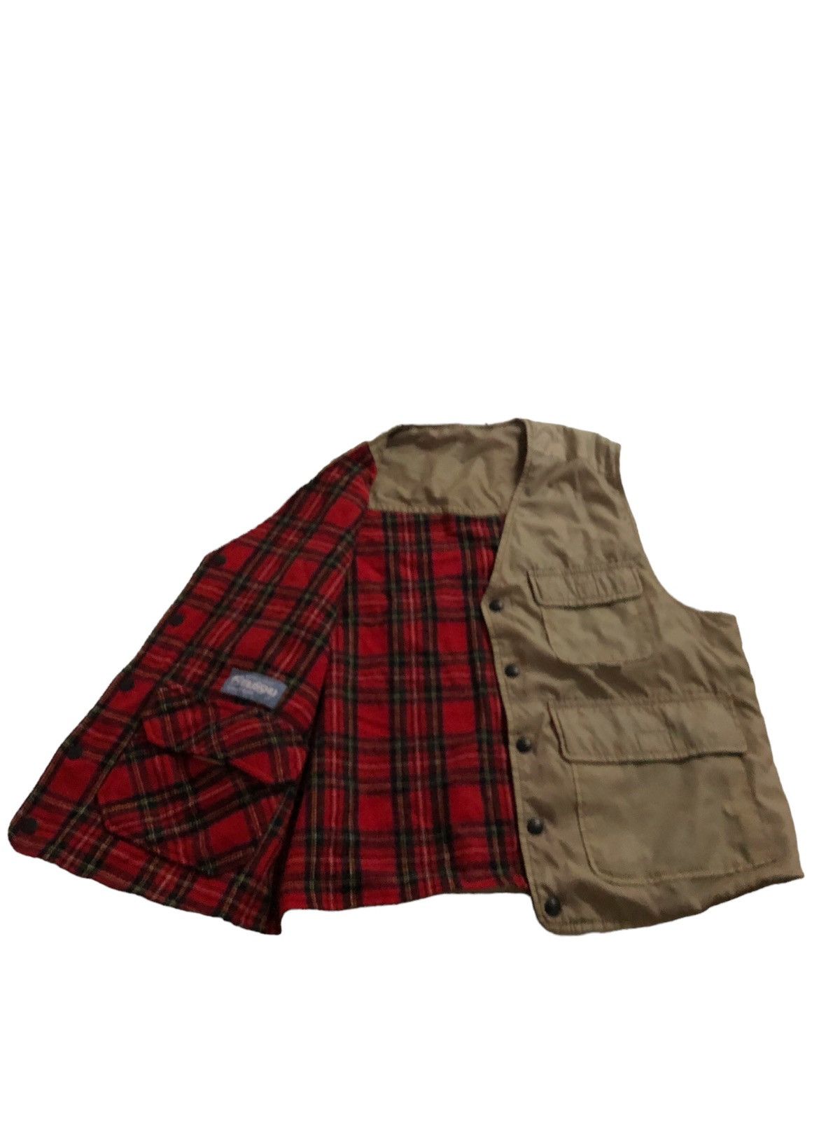 Japanese Brand × Vintage Vintage Musshu Riversible Multy Pocket Vests Size US M / EU 48-50 / 2 - 8 Thumbnail