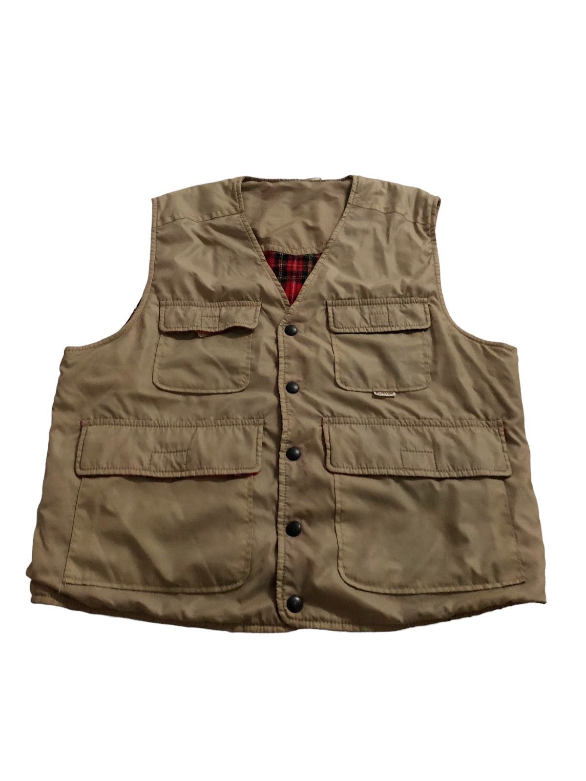 Japanese Brand × Vintage Vintage Musshu Riversible Multy Pocket Vests Size US M / EU 48-50 / 2 - 6 Thumbnail