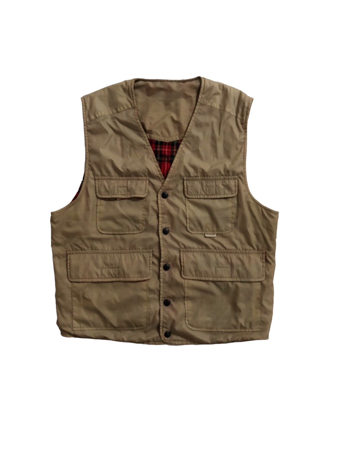 Japanese Brand × Vintage Vintage Musshu Riversible Multy Pocket Vests Size US M / EU 48-50 / 2 - 1 Thumbnail