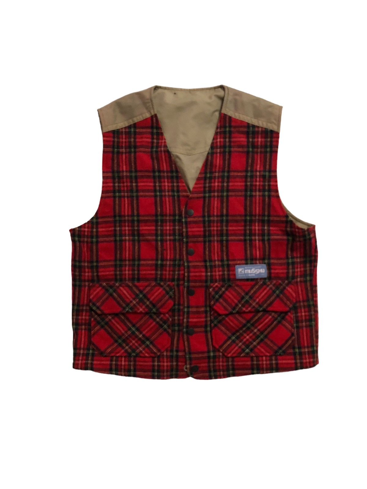 Japanese Brand × Vintage Vintage Musshu Riversible Multy Pocket Vests Size US M / EU 48-50 / 2 - 3 Thumbnail