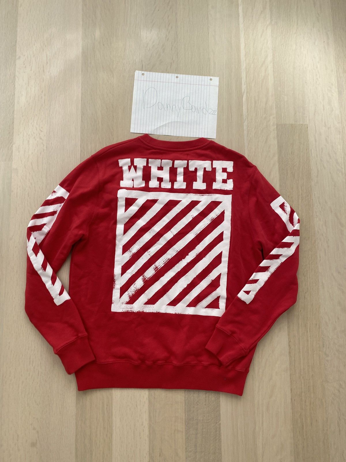 Off-White 🔥🧼OFF-WHITE DIAGONALS CREWNECK Size US M / EU 48-50 / 2 - 2 Thumbnail