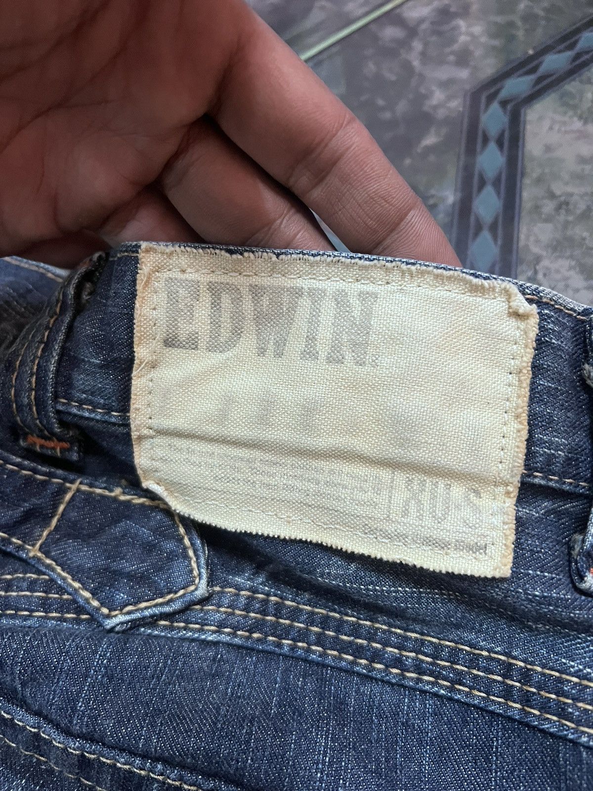 Japanese Brand × Vintage FLARED💥EDWIN XVS RIPPED DISTRESSED DENIM PANT Size US 30 / EU 46 - 7 Thumbnail