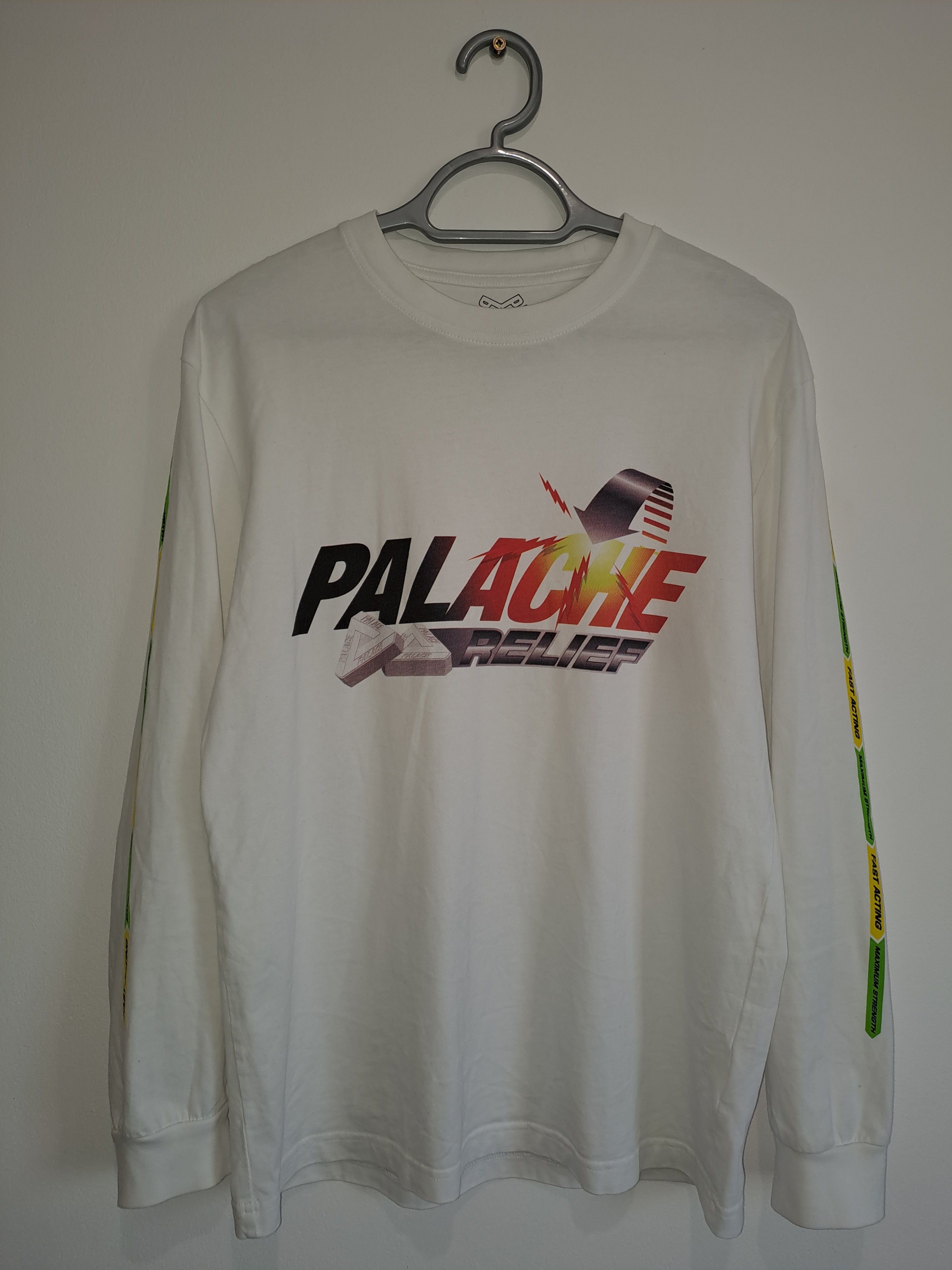 Palace long sleeve t shirt white online