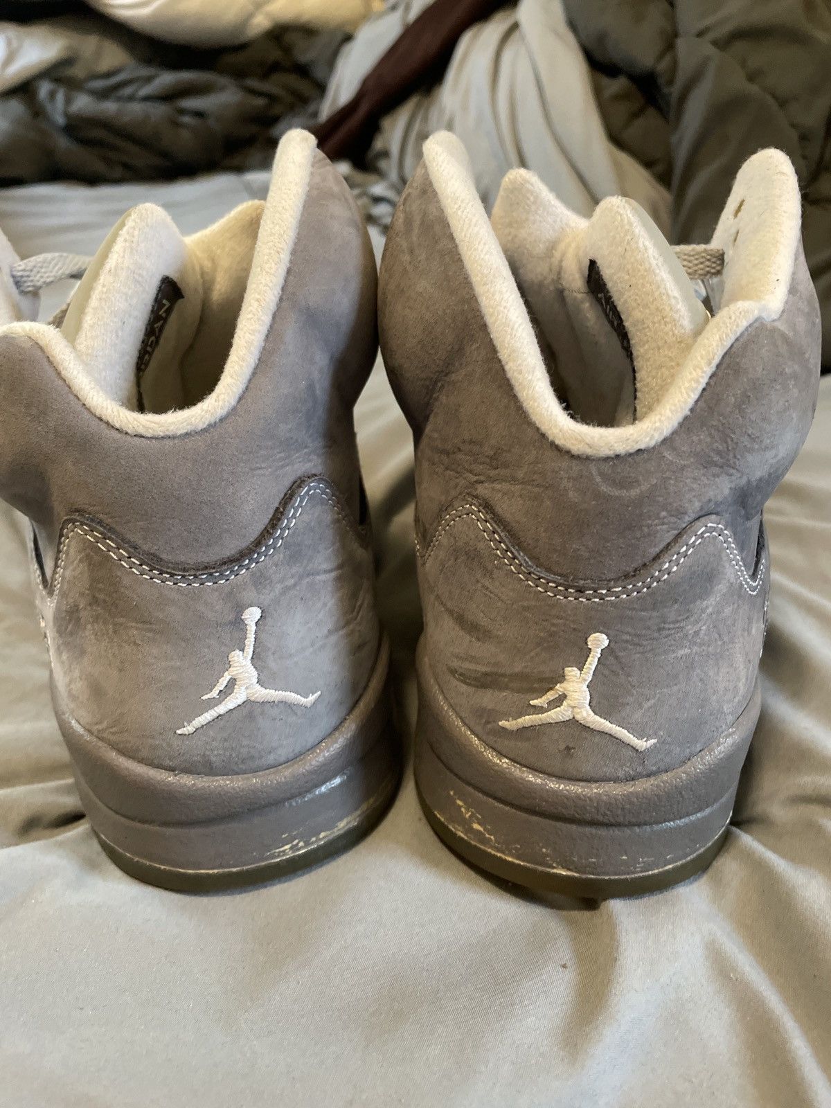 Jordan Brand × Nike Jordan 5 Wolf Grey 2011 Size US 12 / EU 45 - 3 Thumbnail