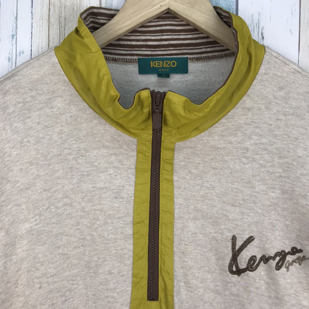 Kenzo Vintage Kenzo Golf Half Zip Sweatshirt Size US XL / EU 56 / 4 - 6 Thumbnail