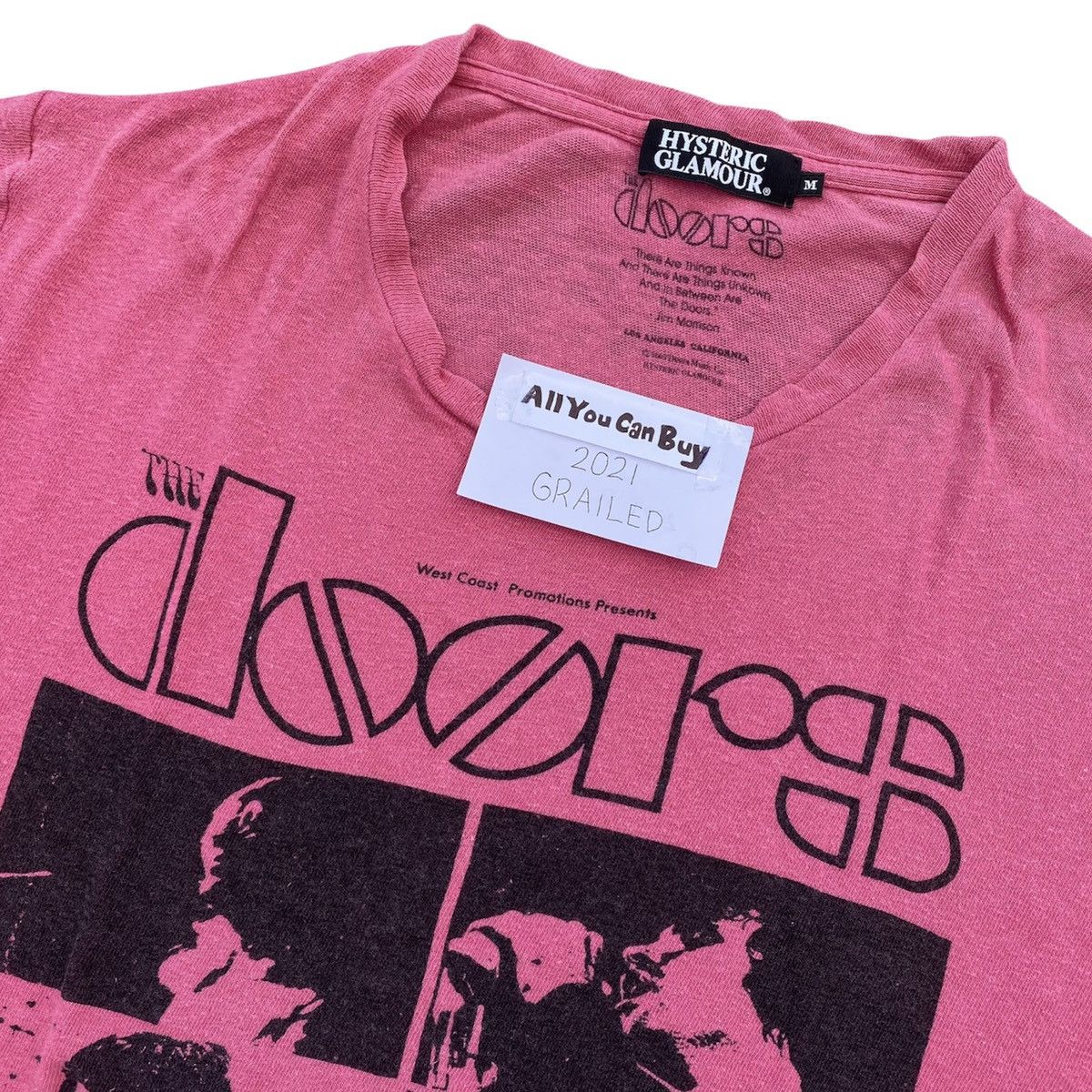 Band Tees Hysteric Glamour x The Doors Tshirt Size US M / EU 48-50 / 2 - 2 Thumbnail
